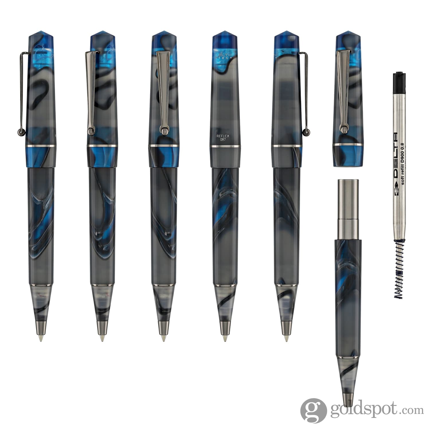 Delta Duna Grey Ballpoint Pen - Premium Writing Instrument for Office, School & Everyday Use