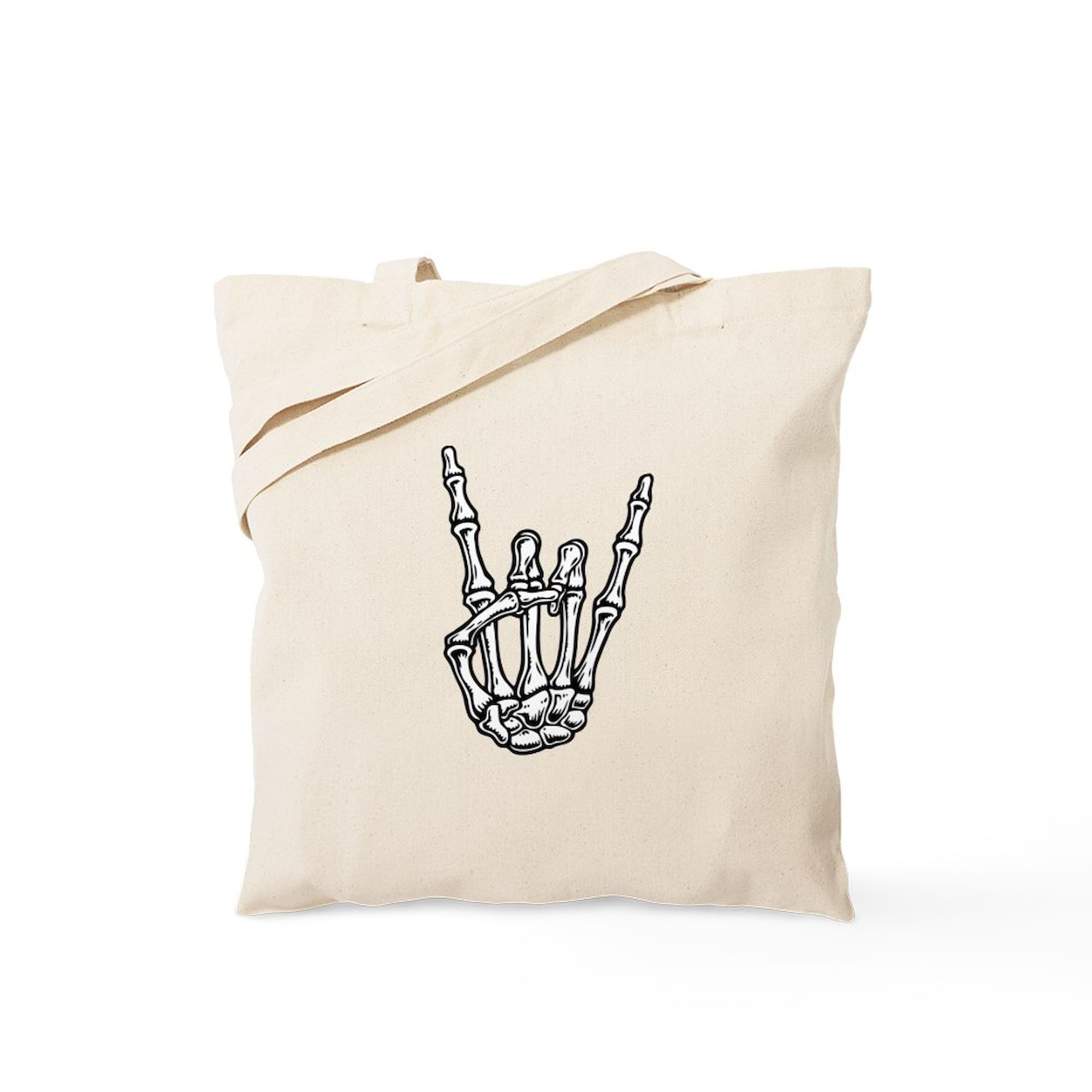 Eco-Friendly Natural Canvas Tote Bag - Reusable Shopping & Grocery Bag for Women, Beach, Work & Daily Use | Durable Bony Rock Hand Tote by CafePress