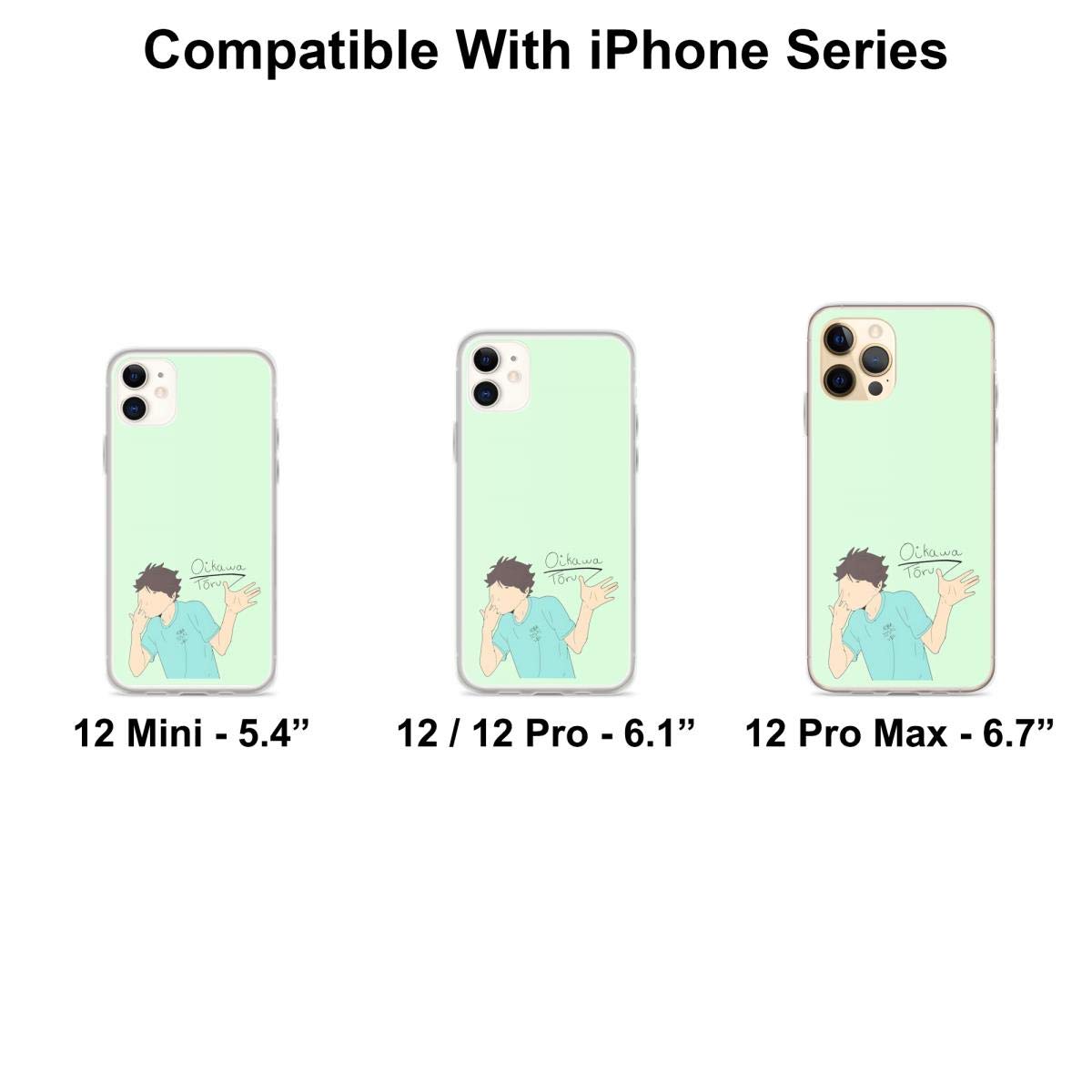Oikawa Tooru Anime Character Shockproof Phone Case for iPhone 15 14 13 12 11 X Xs Xr 8 7 6 6s Plus Pro Max - Clear Transparent Protective Cover - Perfect for Fans, Daily Use, School & Work