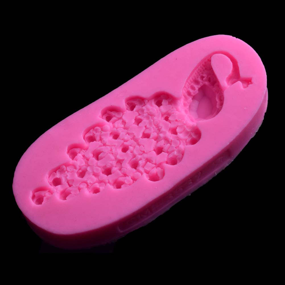 Peacock-Shaped Silicone Ice Cube Mold for Cake, Jelly, Candy & Chocolate - DIY Baking Decorations (Pink) - Perfect for Christmas, Parties & Home Decor