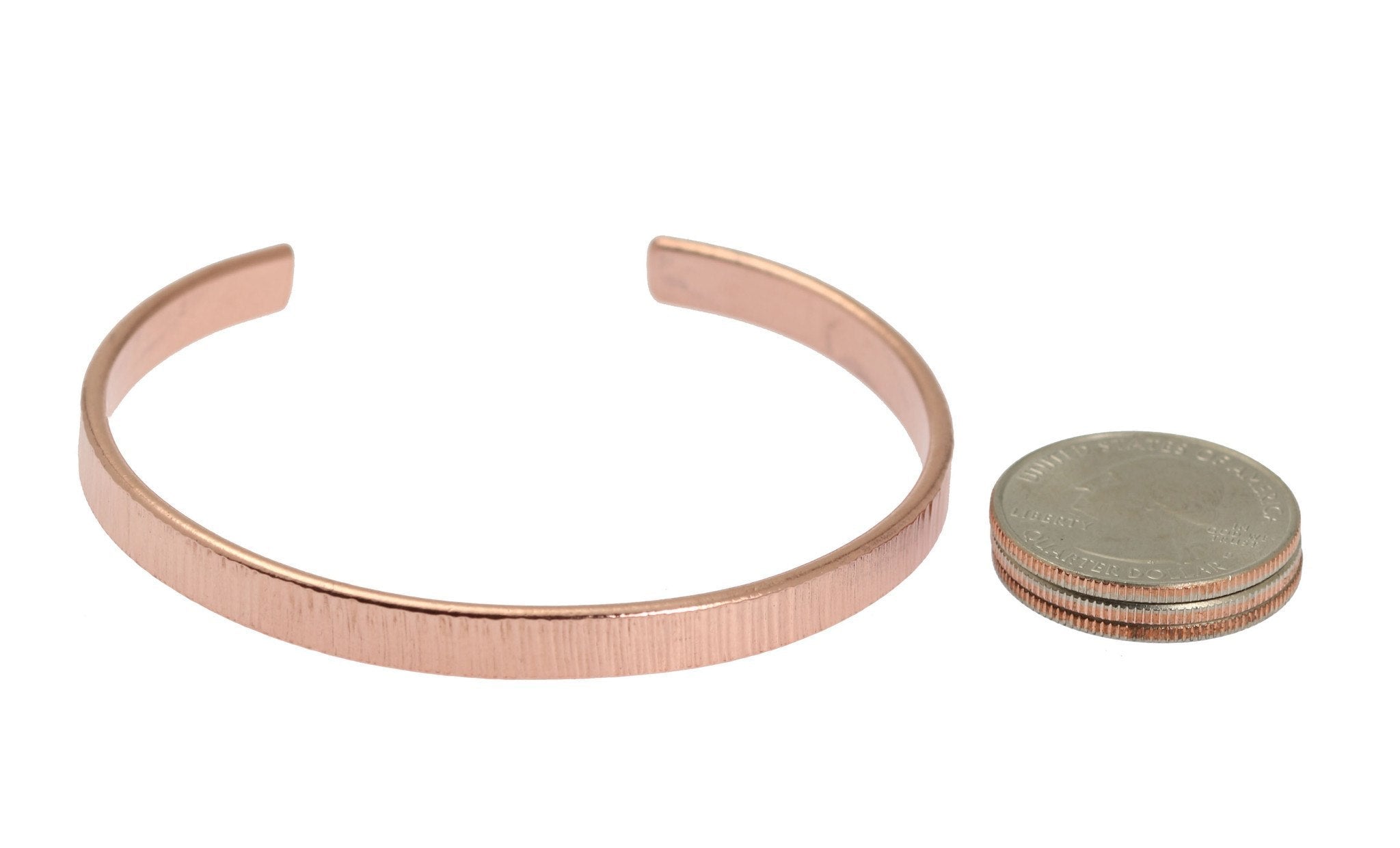 Elegant Thin Chased Copper Cuff Bracelet for Women - Boho Chic Handmade Jewelry for Everyday Wear & Special Occasions