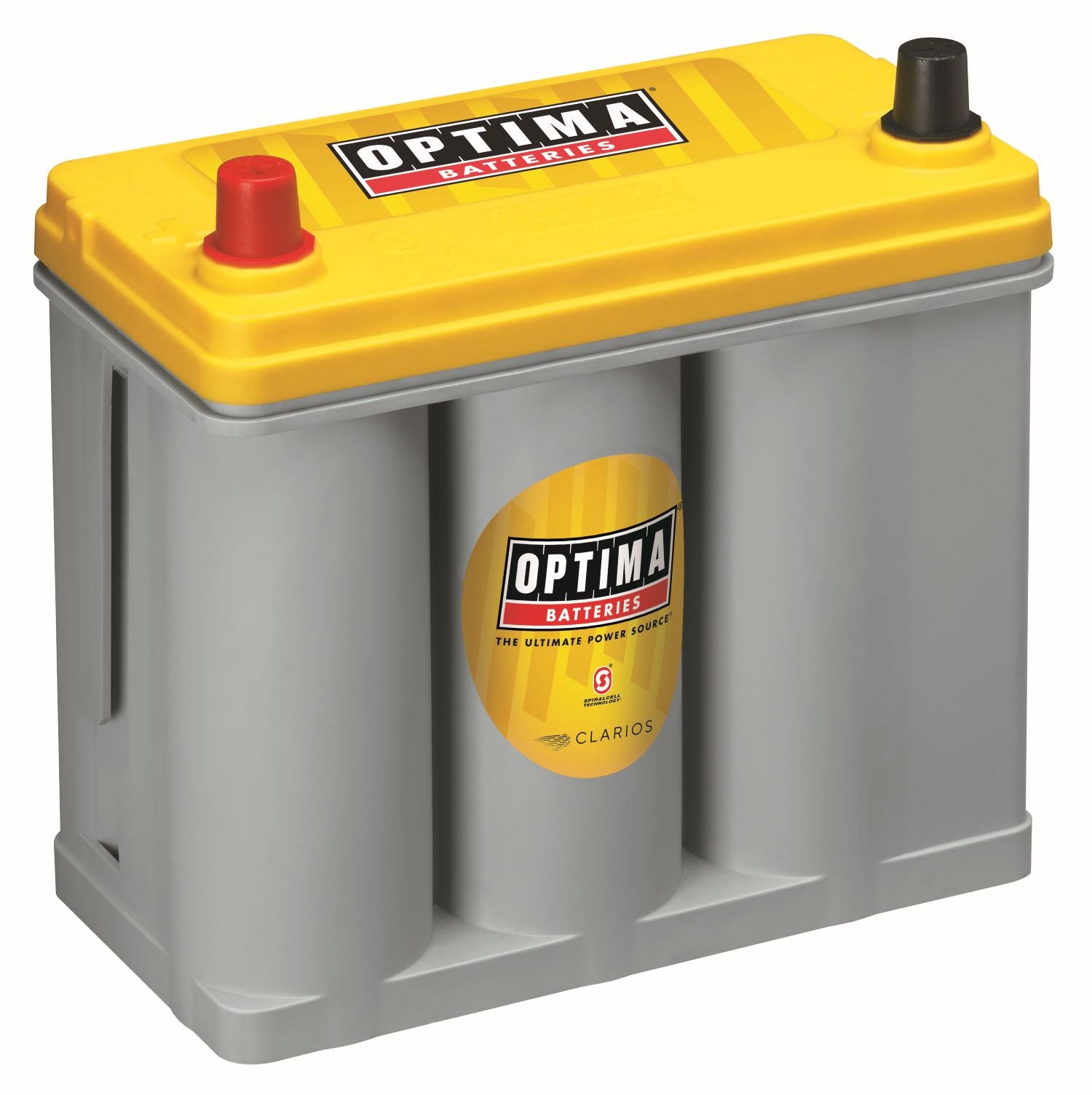 Optima D51T2 Yellow Top Deep Cycle Battery - High-Performance AGM Battery for Marine, RV, and Off-Grid Power - Perfect for Boats, Campers, and Solar Systems