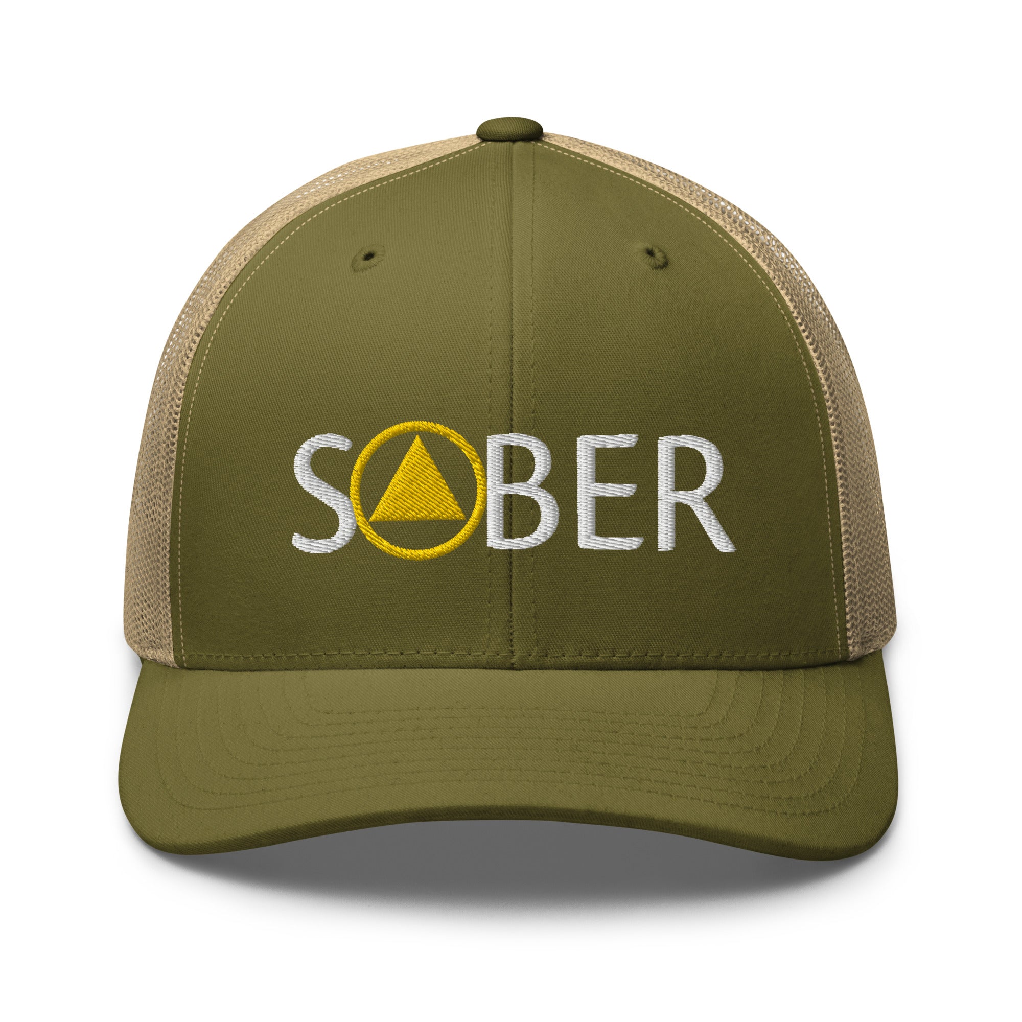 Triumph Trucker Hat - Sobriety Emblem Cap for Men & Women | Motivational Recovery Accessory for AA Meetings, Outdoor Activities & Daily Wear