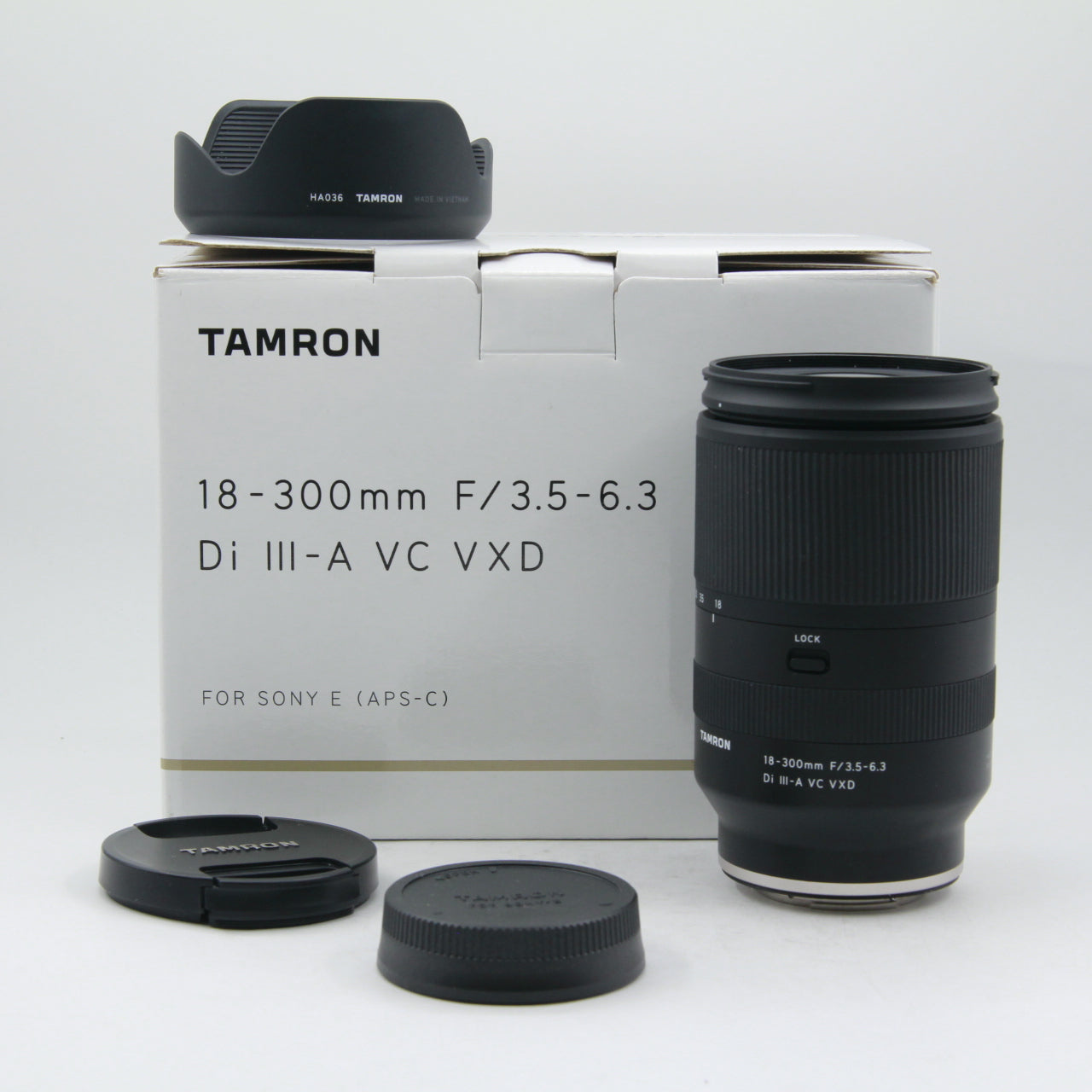 Tamron 18-300mm f/3.5-6.3 Di III-A VC VXD Lens for Sony E Mount - Open Box Excellent Condition - Perfect for Travel, Wildlife & Sports Photography