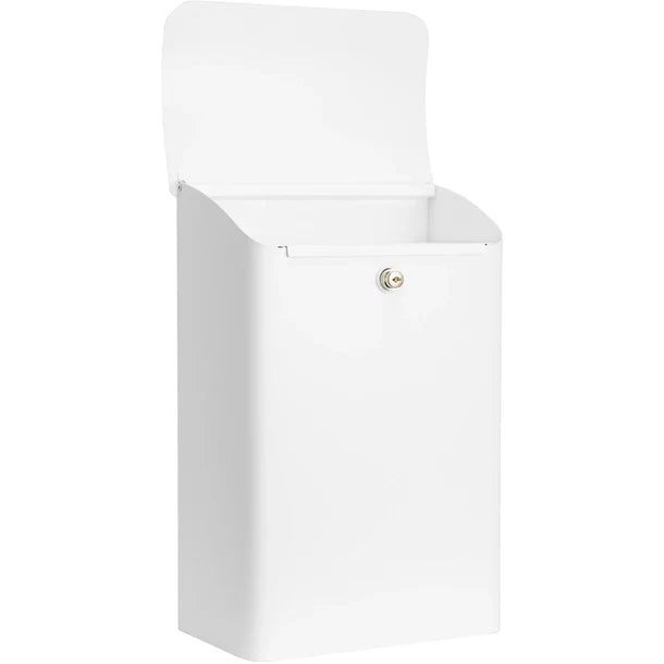 Barska CB14074 Secure Wall Mount Mail Drop Box with Top Opening - Perfect for Home, Office, and Apartment Mail Security