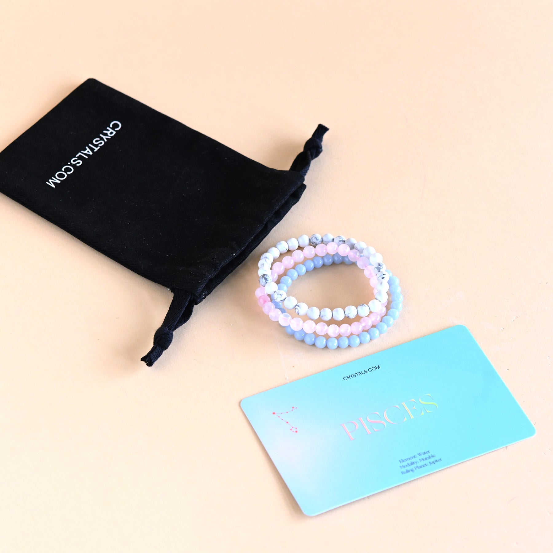 Pisces Zodiac Bracelet Trio Set - Sterling Silver Adjustable Charm Bracelets for Women - Perfect for Birthdays, Gifts & Everyday Wear