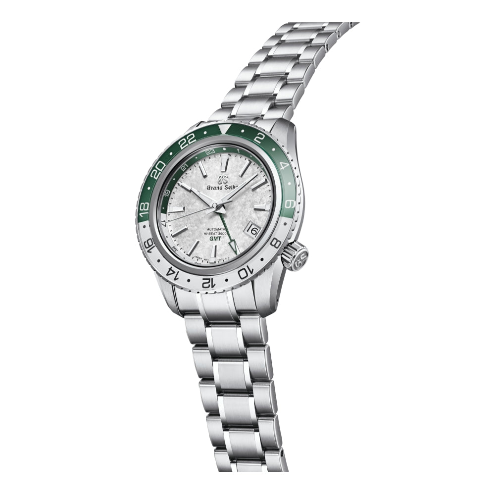 SBGJ277 Snow Valley Sport Hi-Beat 36000 44.2mm Silver Stainless Steel Bracelet Watch - Perfect for Outdoor Adventures & Luxury Sports Events