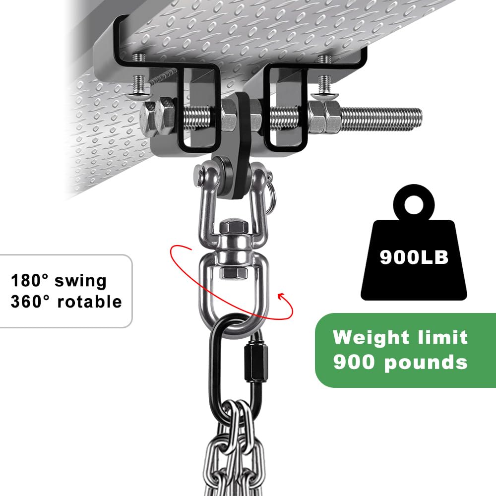 BeneLabel Heavy Duty Punching Bag Hanger - 400KG Capacity Wall Mount for Boxing Bags, MMA Training & Home Gym Equipment - Perfect for Garage, Basement & Backyard Workout Spaces