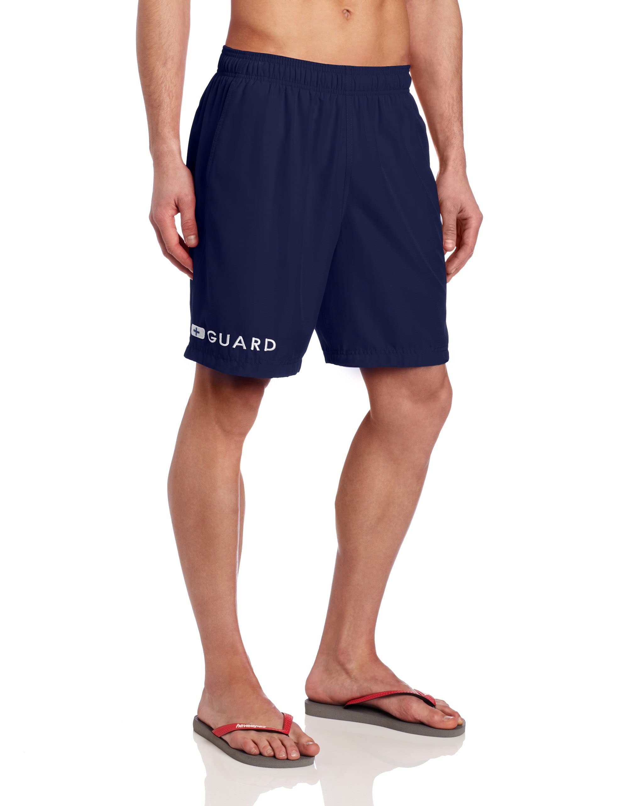 Speedo Men's Guard Swimsuit Trunk Volley - Quick-Dry Swim Shorts for Men with UPF 50+ Sun Protection - Perfect for Swimming, Beach Volleyball & Water Sports