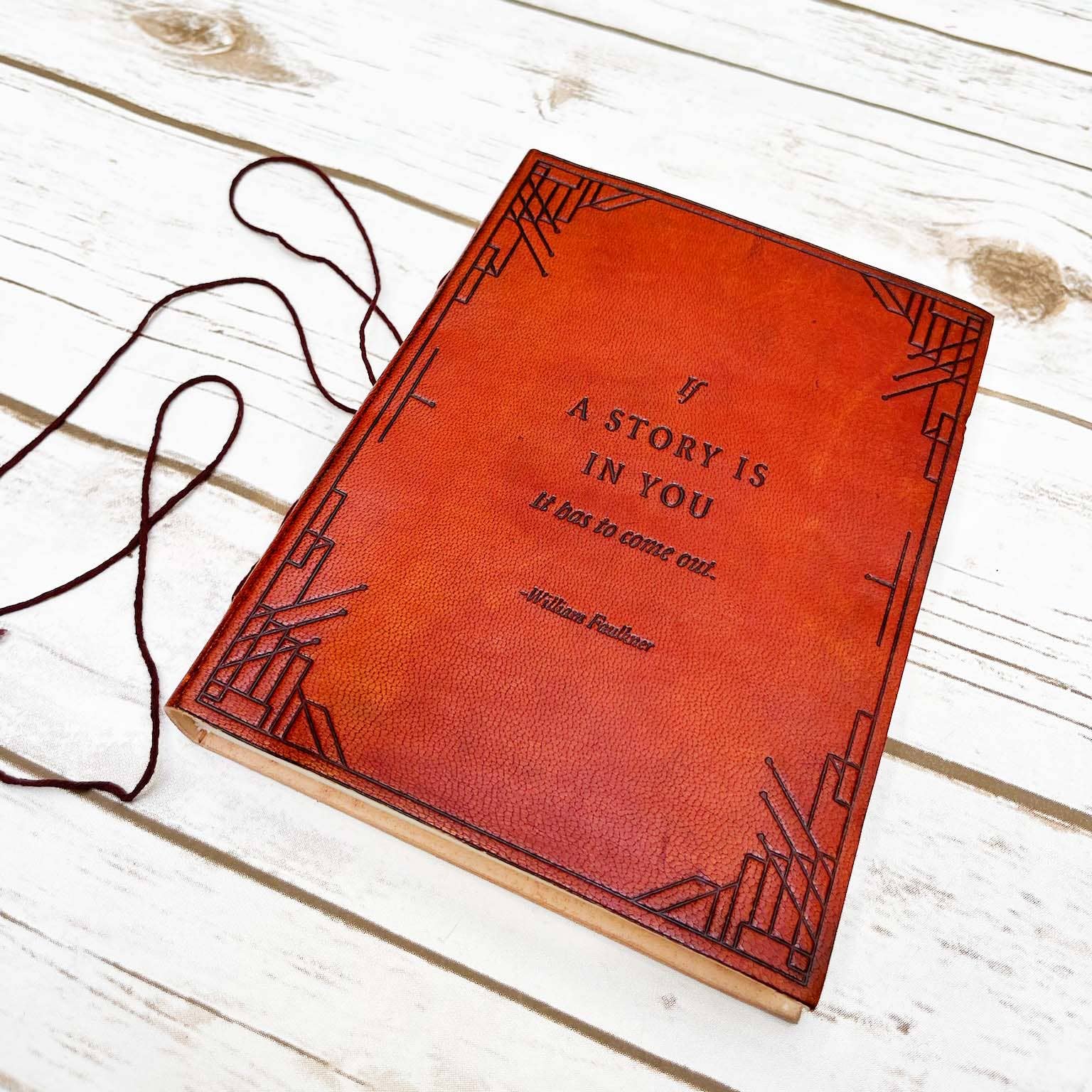 Handmade Leather Journal with Inspirational Quote - 5x7 Inches, Brown - Perfect for Writing, Sketching & Gift Giving
