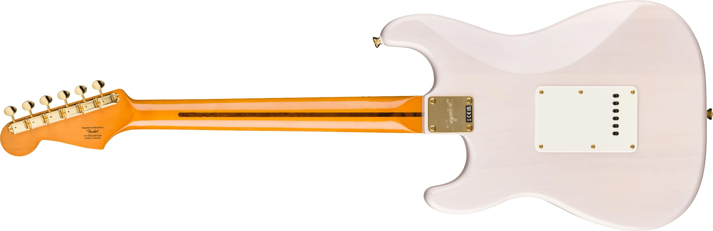 Squier Classic Vibe 6-String Solid Body Electric Guitar - Right-Handed, White Blonde Finish (Model 0374005501) | Perfect for Beginners, Home Recording & Live Performances