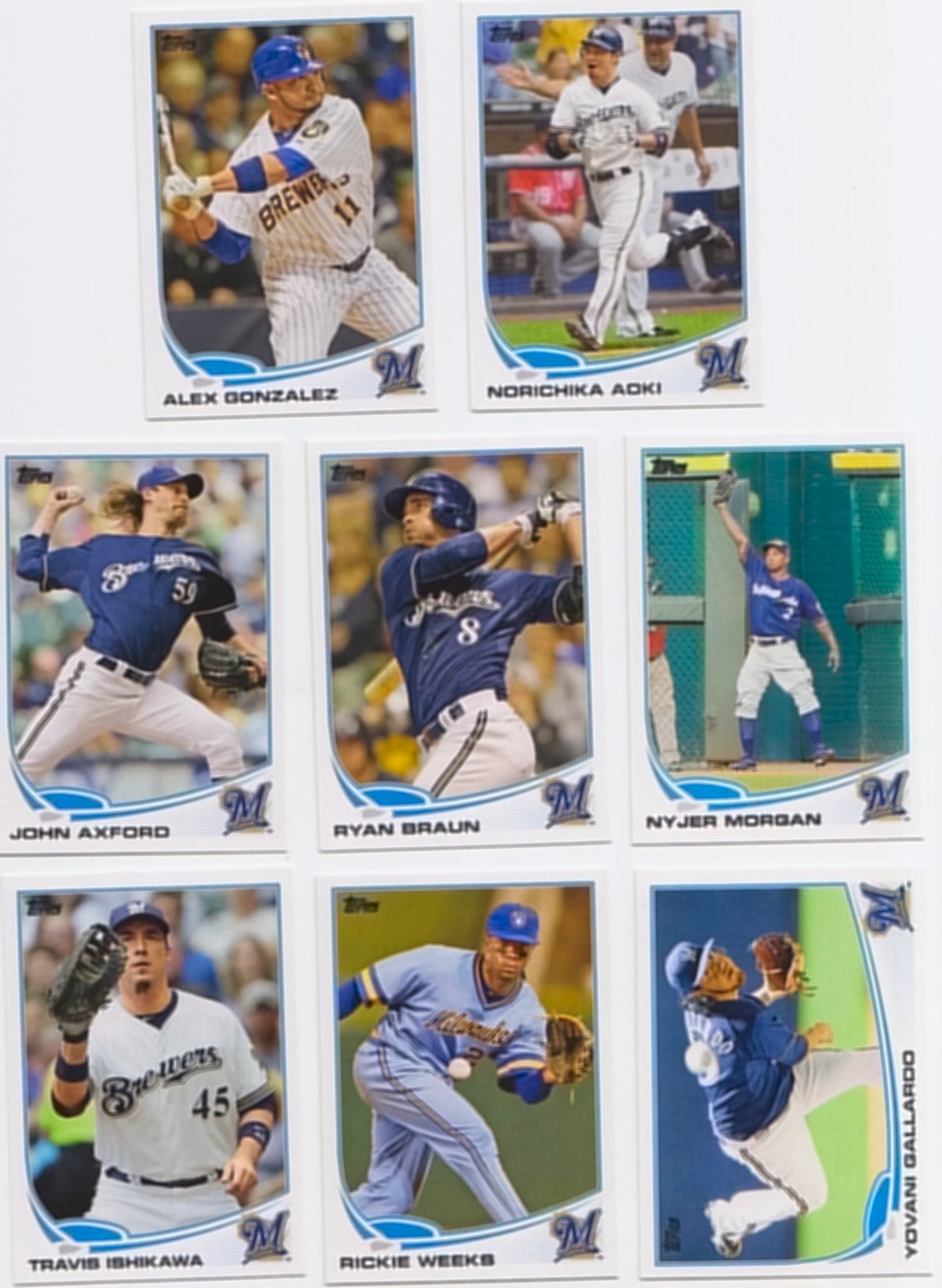 Milwaukee Brewers 1000-Piece Baseball Card Collection - 2024 Topps Edition Featuring Ryan Braun & Christian Yelich | Perfect for Collectors, Gifts & Fantasy Baseball Fans
