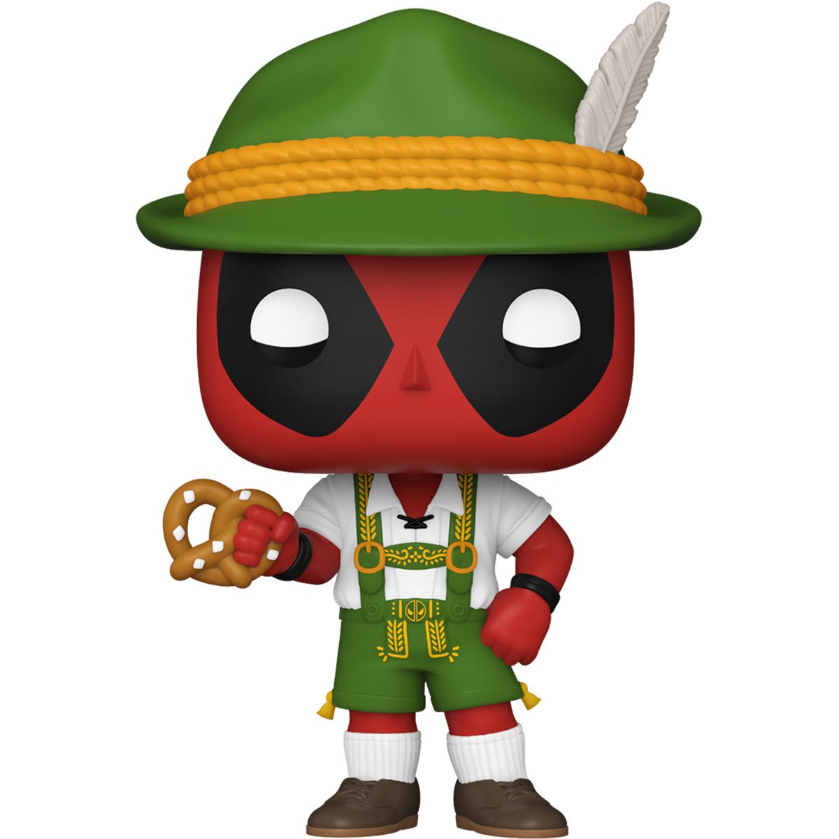 Marvel Deadpool Parody Lederhosen Costume - Funny Cosplay Outfit for Halloween & Comic Con | Superhero Party Costume for Adults