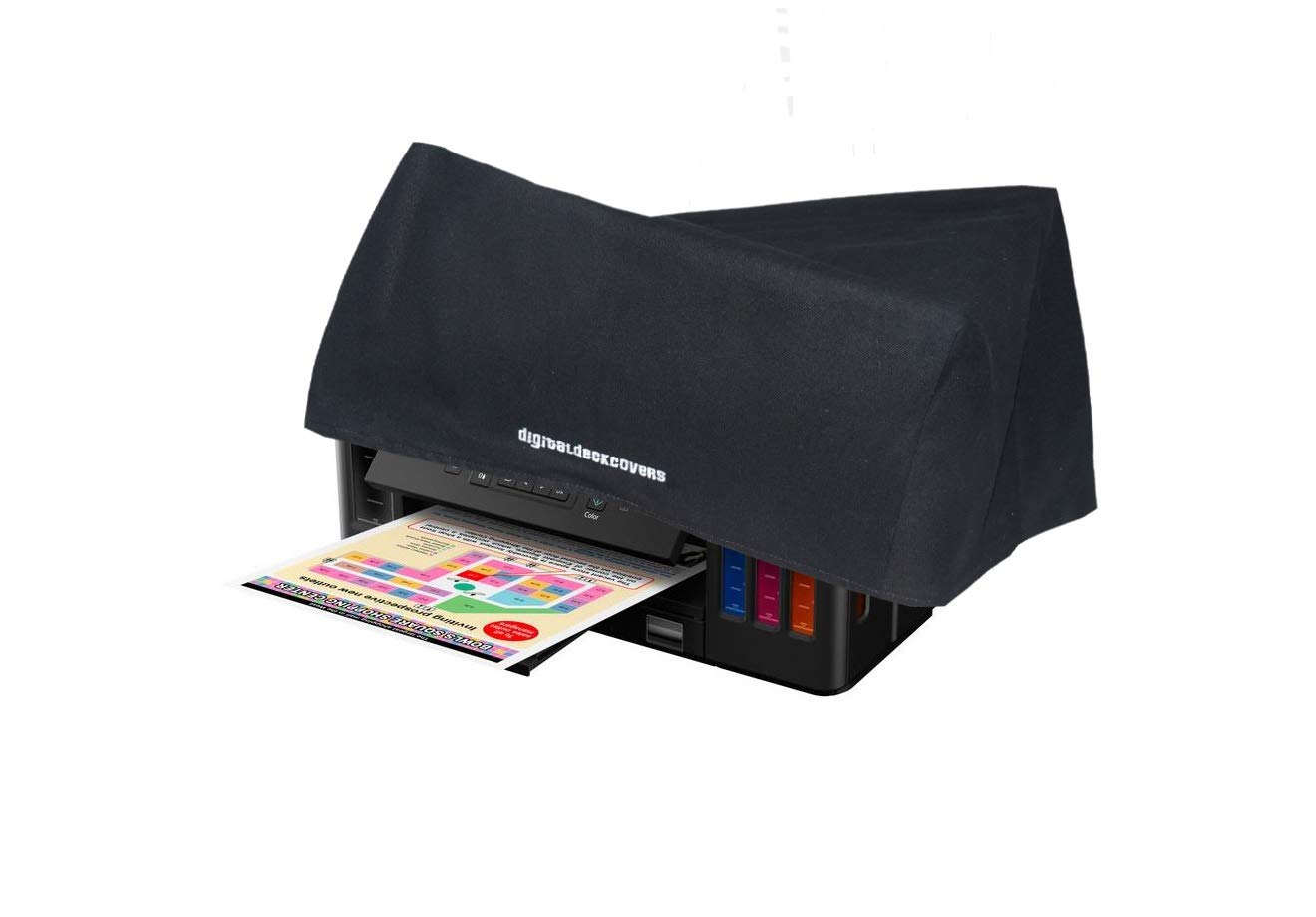 Canon Pixma MX712 MX860 MX870 MX882 MX885 MX892 Printer Dust Cover - Antistatic Water Resistant Heavy Duty Fabric Protective Case for Home & Office Use - Black by DigitalDeckCovers