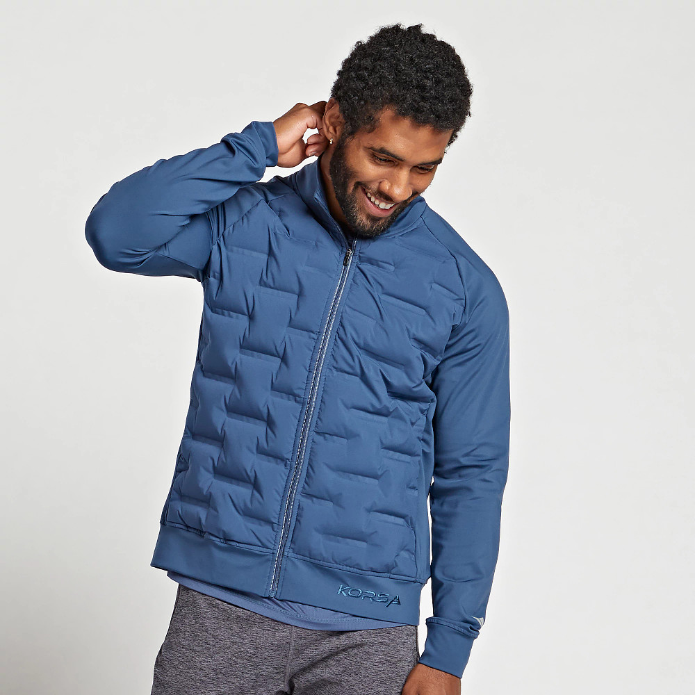 Men's Korsa Aero Fill Bomber Jacket 2.0 - Lightweight Winter Coat with Waterproof Shell | Warm Puffer Jacket for Outdoor Activities, Travel & Casual Wear