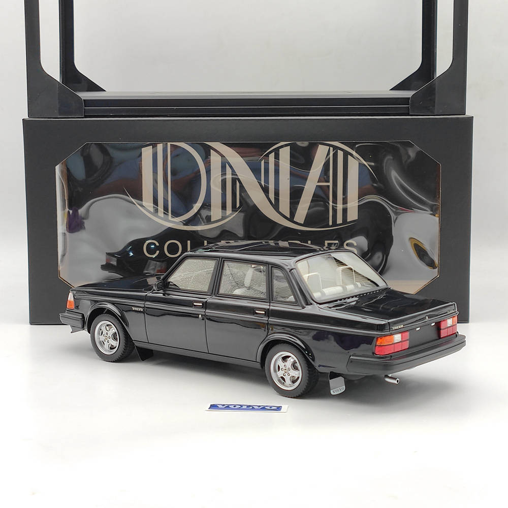 1/18 Scale Volvo 244 Turbo Resin Model Car - Limited Edition Black Collectible (DNA000116) | Perfect for Car Enthusiasts, Display Collections & Gift Giving