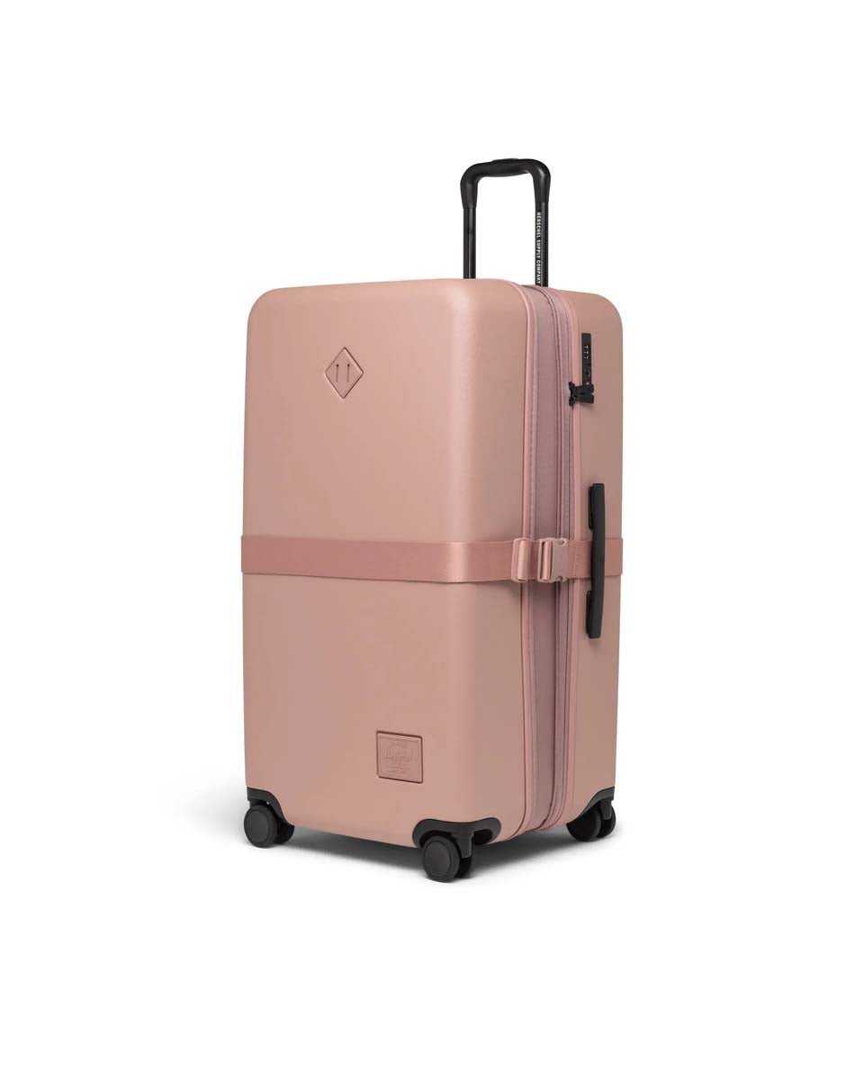 Herschel Heritage Hardshell Large Expandable Luggage - Ash Rose | Durable Spinner Suitcase for Travel, Business Trips & Vacations