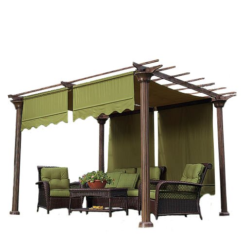 Universal Replacement Canopy Top Cover for Pergolas - Sage Green Shade Fabric | Weather-Resistant Outdoor Patio & Garden Protection