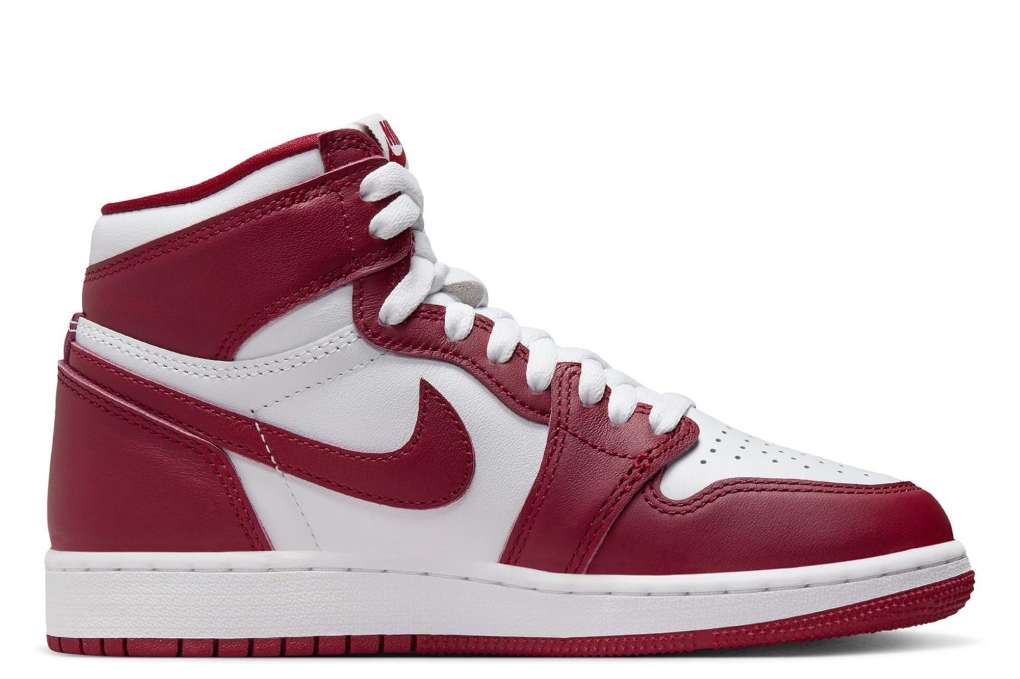 Jordan Retro High OG Artisanal Red White Team Red Big Kids Basketball Shoes (FD1437-160) - Size 5 - Perfect for School, Sports & Streetwear Fashion