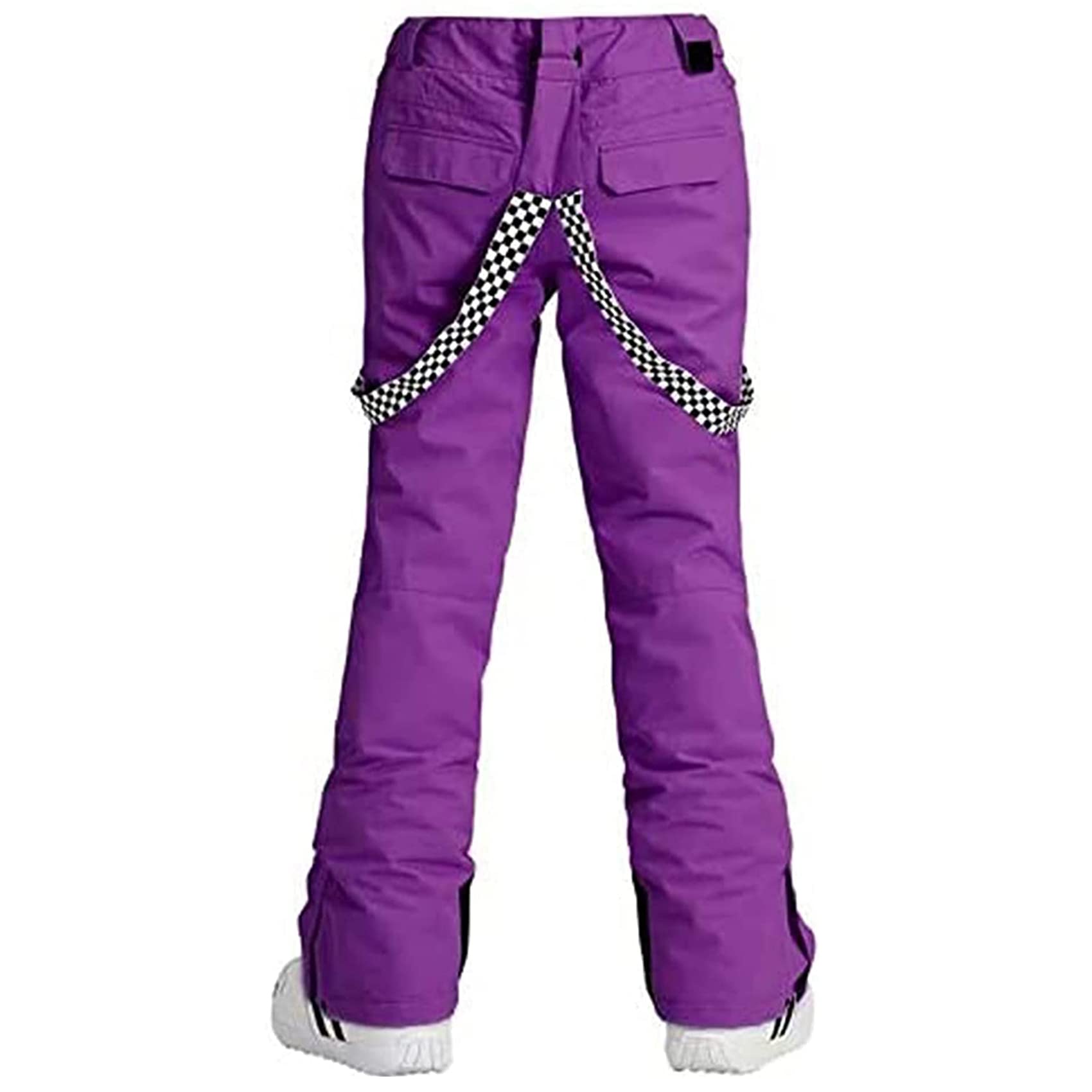 IMPHUT Women's Waterproof Ski Pants - Winter Snowboard Bib Overalls for Skiing, Snowboarding & Hiking - Thermal Insulated Snow Pants for Cold Weather Outdoor Activities