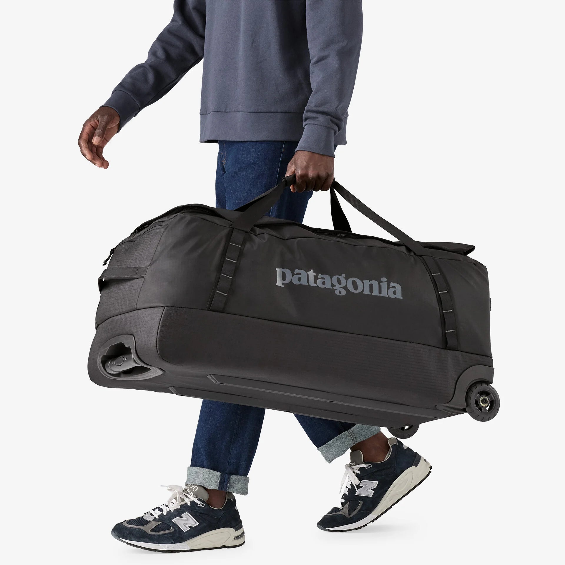 Black Hole® Matte Wheeled Duffel Bag 100L - Large Water-Resistant Travel Luggage for Camping, Gym & Adventure Trips - Model 49388