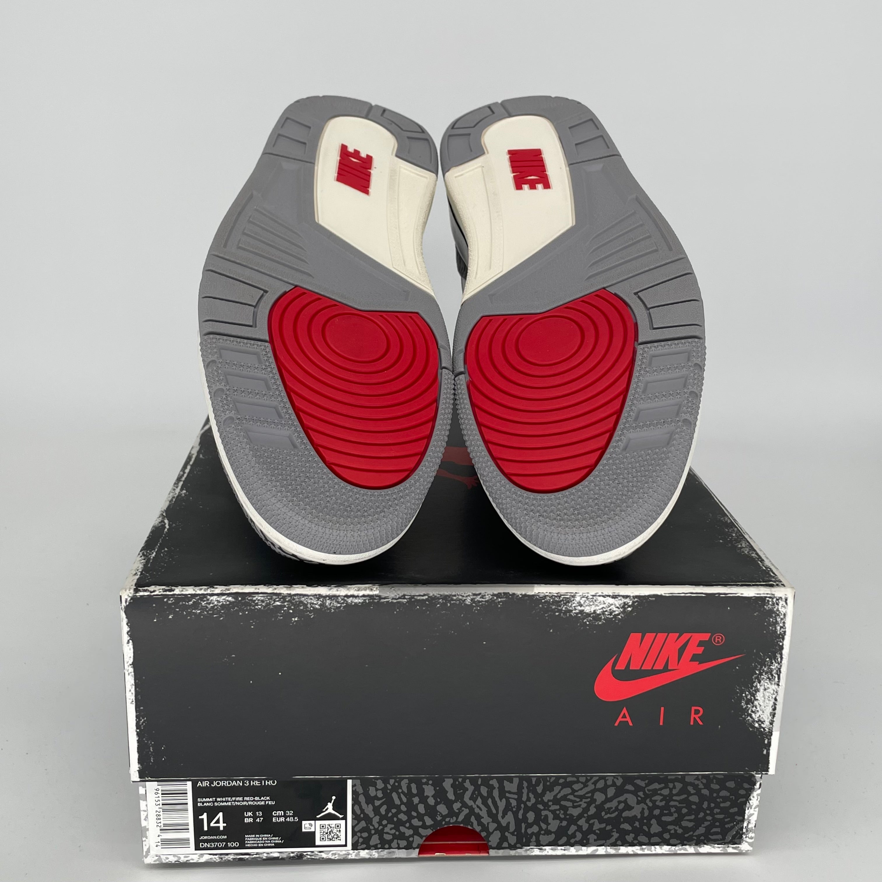 Original Air Jordan 3 White Cement Reimagined - Men's Size 14 Basketball Shoes (DN3707-100) - Retro Sneakers for Casual Wear & Street Style