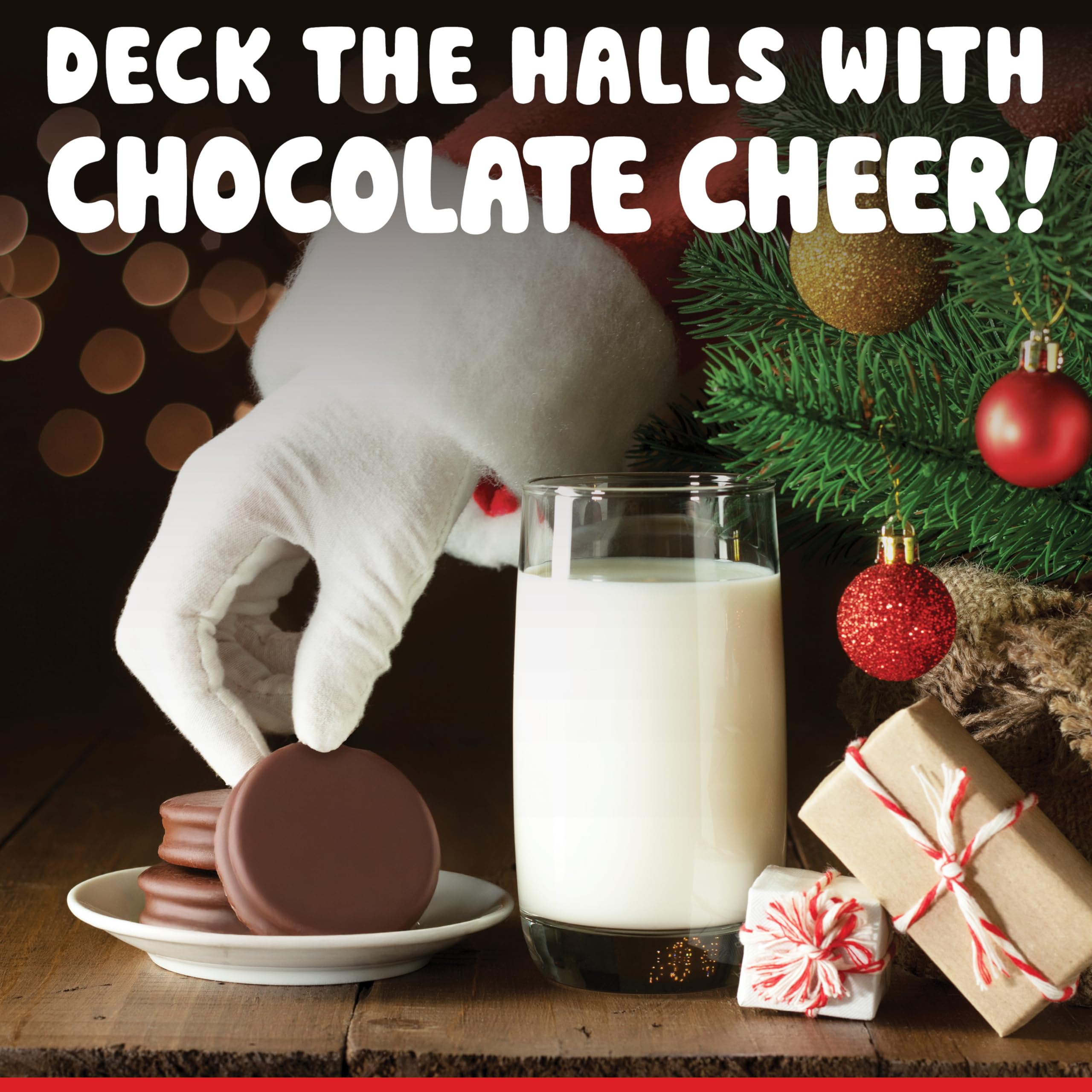 Premium Chocolate Covered Cream Filled Cookies by Chocolate Works - Gourmet Christmas Chocolate Gift Box with Milk Chocolate Coated Cookies (Santa & Snowman Design) - 6 Pack Deluxe Holiday Treats for Gifting, Parties & Festive Celebrations