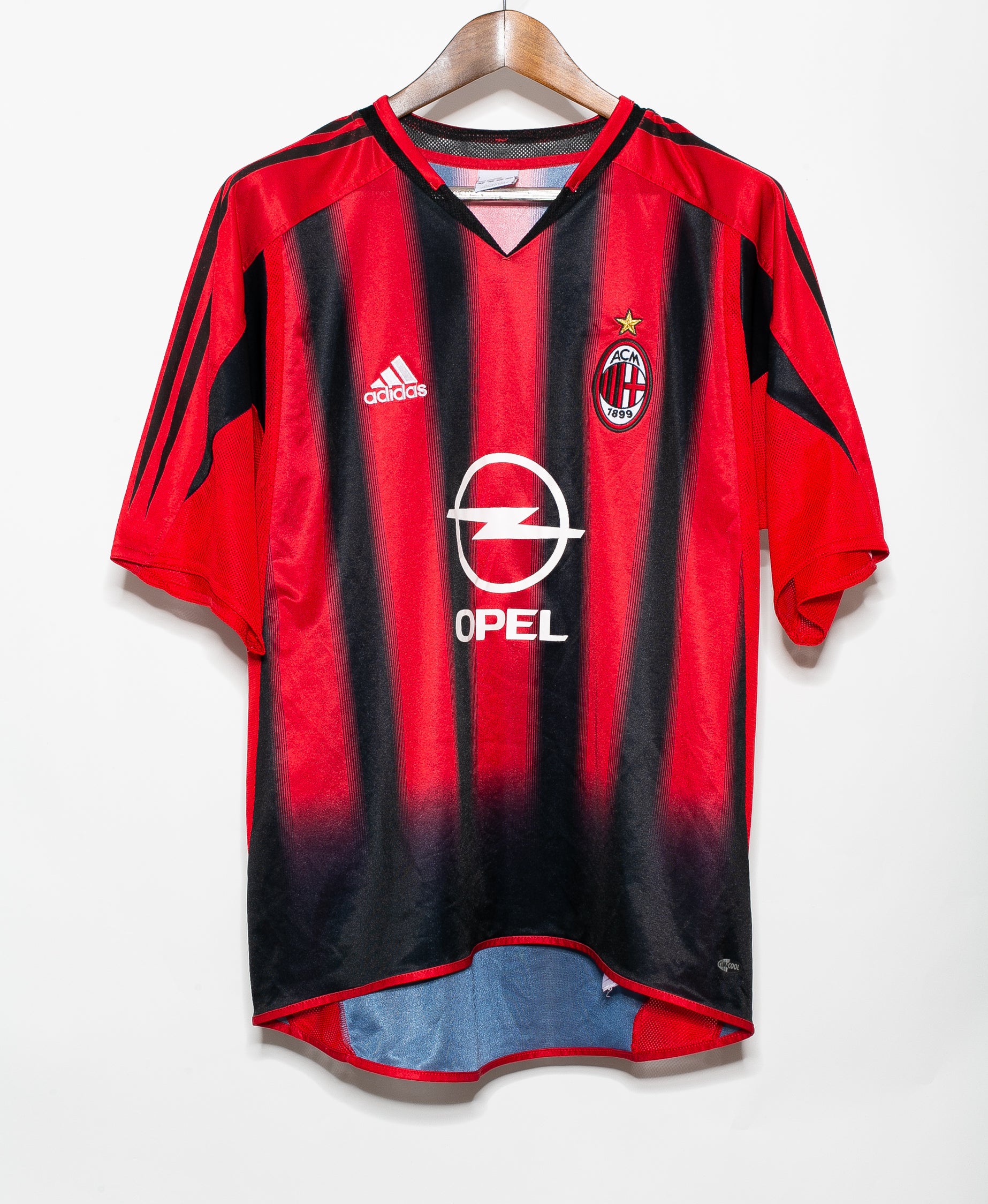 2004 AC Milan Home Jersey #3 Paolo Maldini - Authentic Soccer Shirt (Size L) - Perfect for Fans, Collectors & Match Days