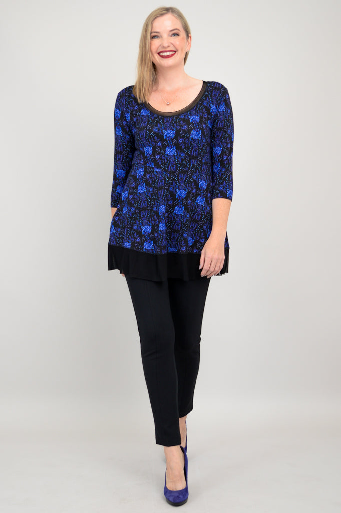 Flora Top - Rosemary & Bamboo Print Women's Blouse | Final Sale | Perfect for Casual Outings, Office Wear & Summer Fashion