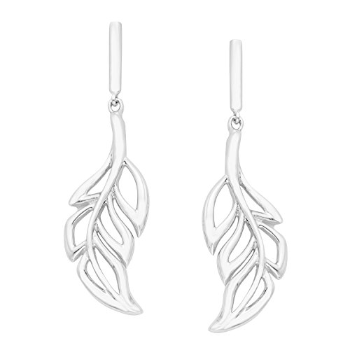 Open Leaf Dangle Earrings