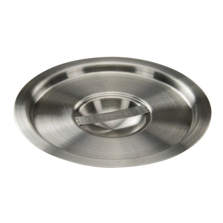Winco Stainless Steel Bain Marie Cover for 4.25 Qt Containers with Handle - Perfect for Food Warming, Buffet Serving & Commercial Kitchen Use