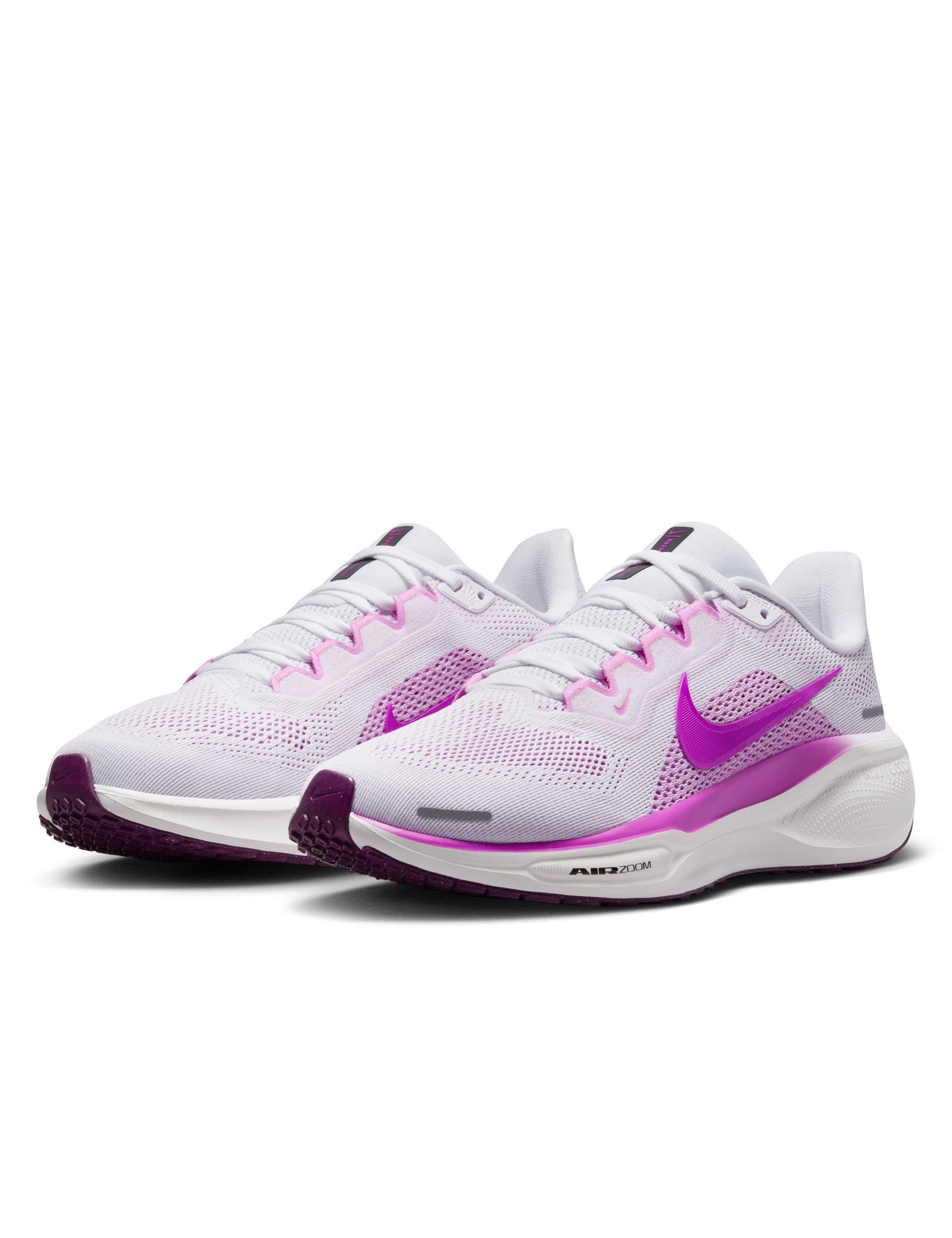 ASICS Women's Gel-Pegasus 41 Running Shoes - White/Black/Beyond Pink/Hyper Violet - Lightweight Cushioned Sneakers for Road Running, Jogging & Gym Workouts
