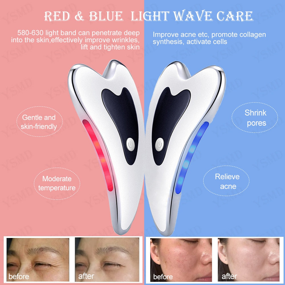 Electric Facial Massager for Relaxation & Skin Care - Rechargeable & Portable for Home & Travel Use