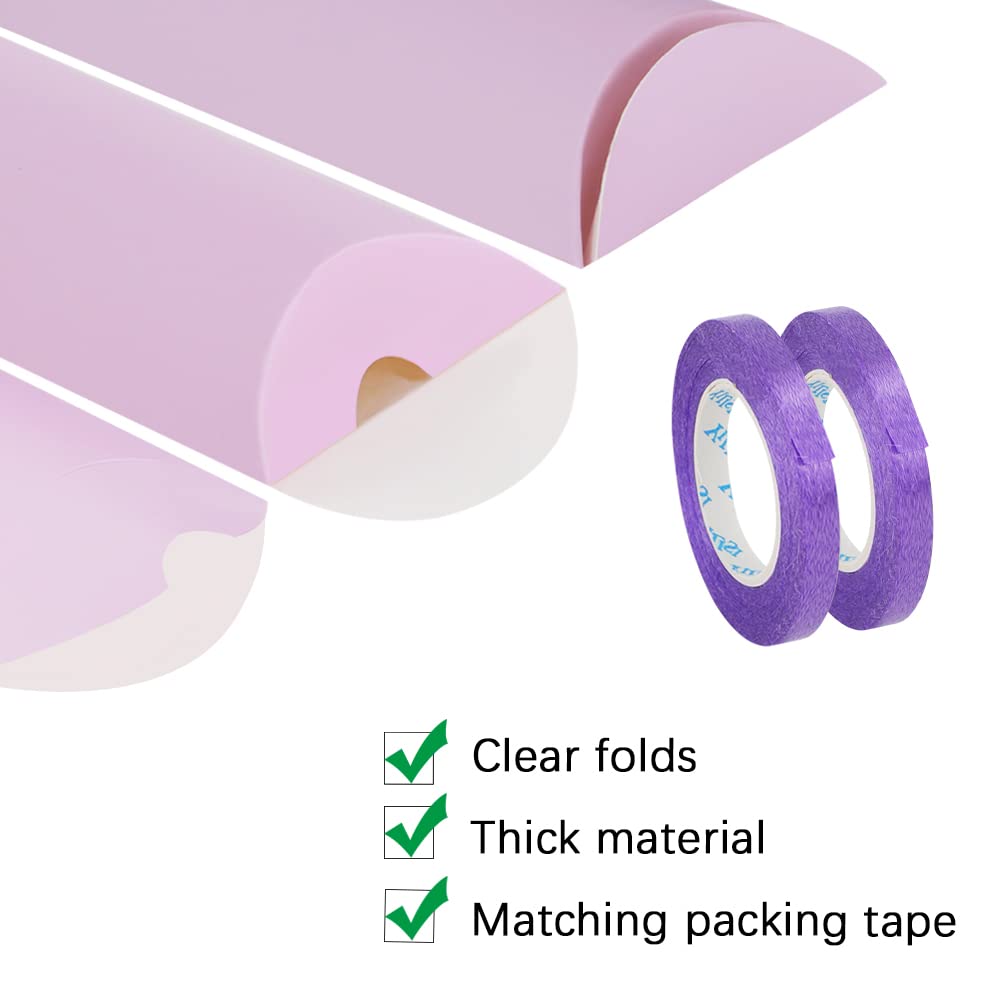 30pcs Kraft Gift Boxes for Chocolate Jewelry - Wedding Birthday Party Favors (Purple)