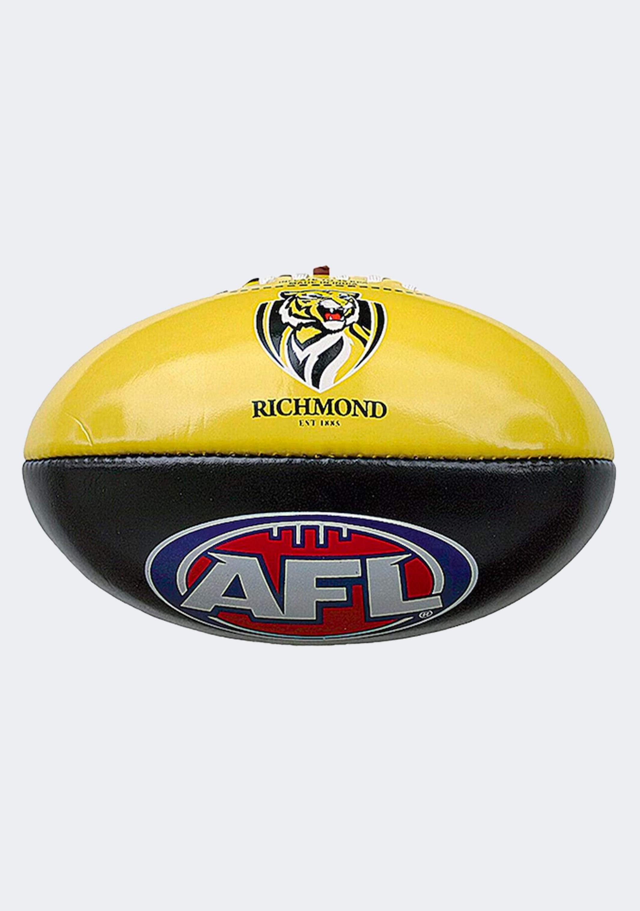 Burley PVC AFL Richmond Tigers Football - 20cm Official Size for Training, Games & Fan Gifts | Perfect for Backyard Play, Team Practice & AFL Memorabilia Collection