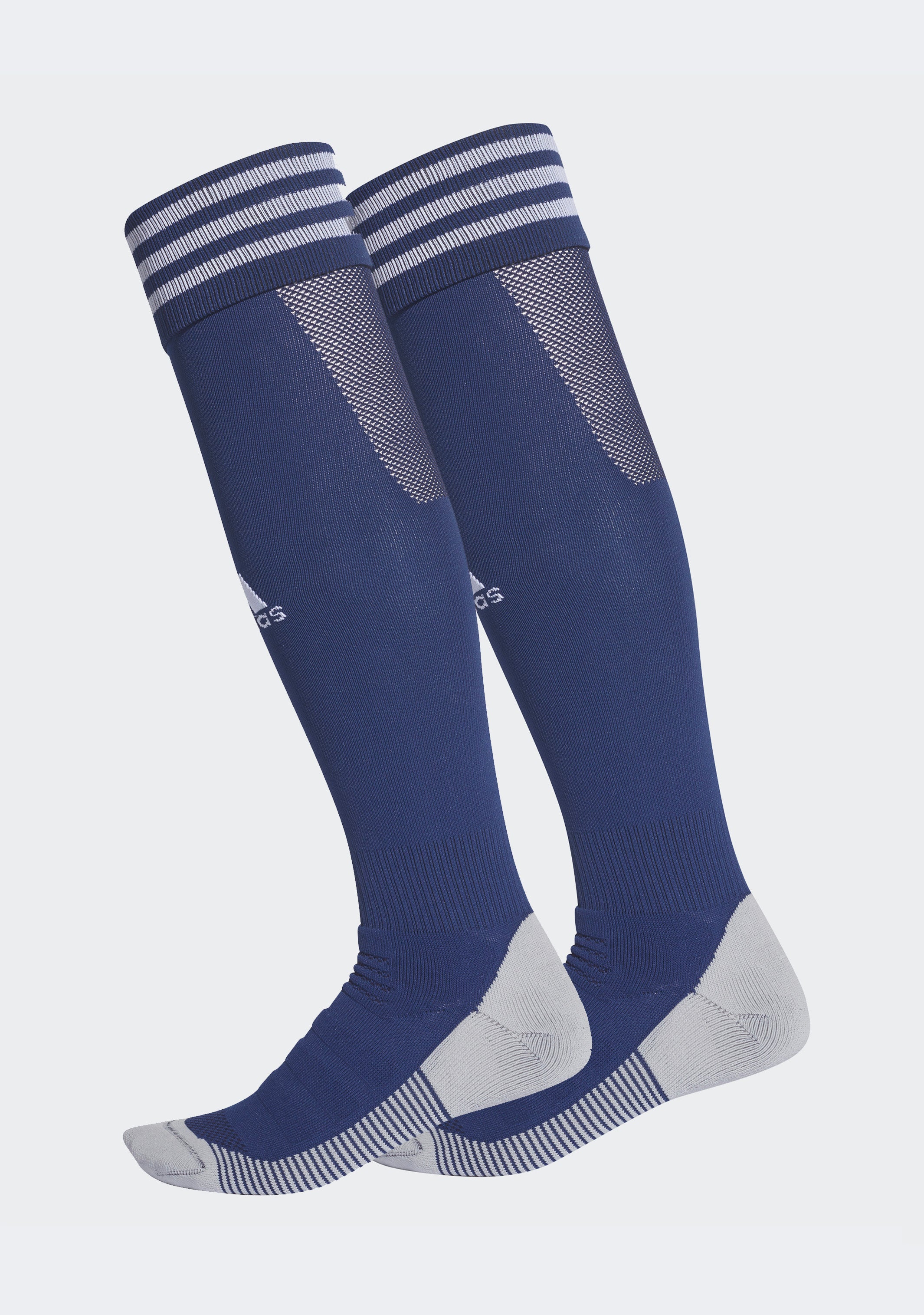 Adidas Adisock 18 Navy Running Socks - Cushioned Athletic Socks for Men & Women - Breathable Performance Socks for Running, Gym, Sports & Everyday Wear