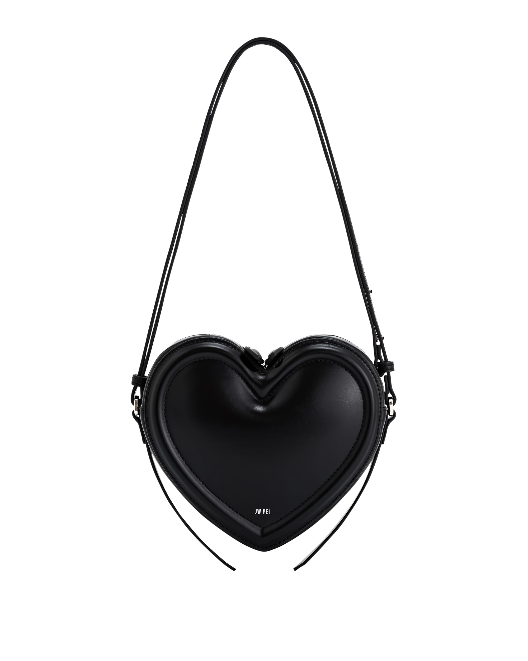 JW PEI Women's Arlene Heart Shaped Crossbody Bag - Stylish Vegan Leather Purse for Date Night, Valentine's Gift & Everyday Use