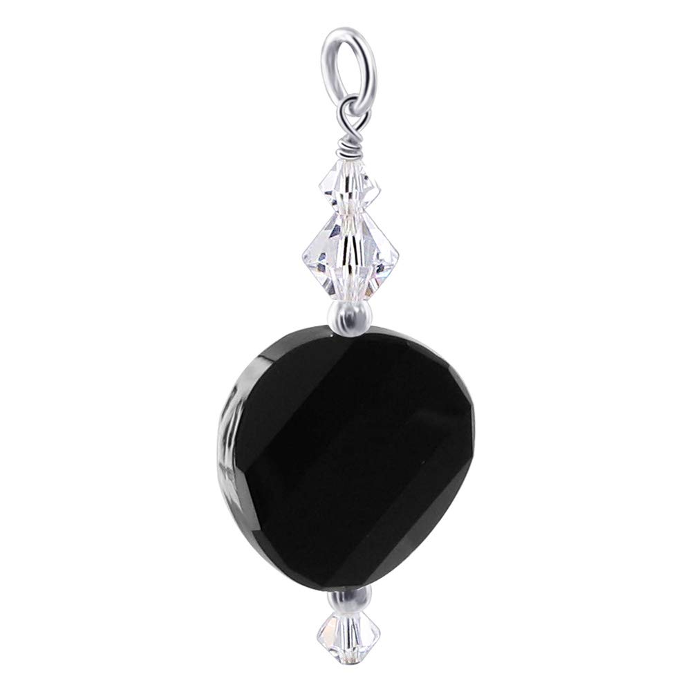 .925 Silver Charm Pendant with Austrian Crystals - Elegant Jewelry for Gifts & Parties