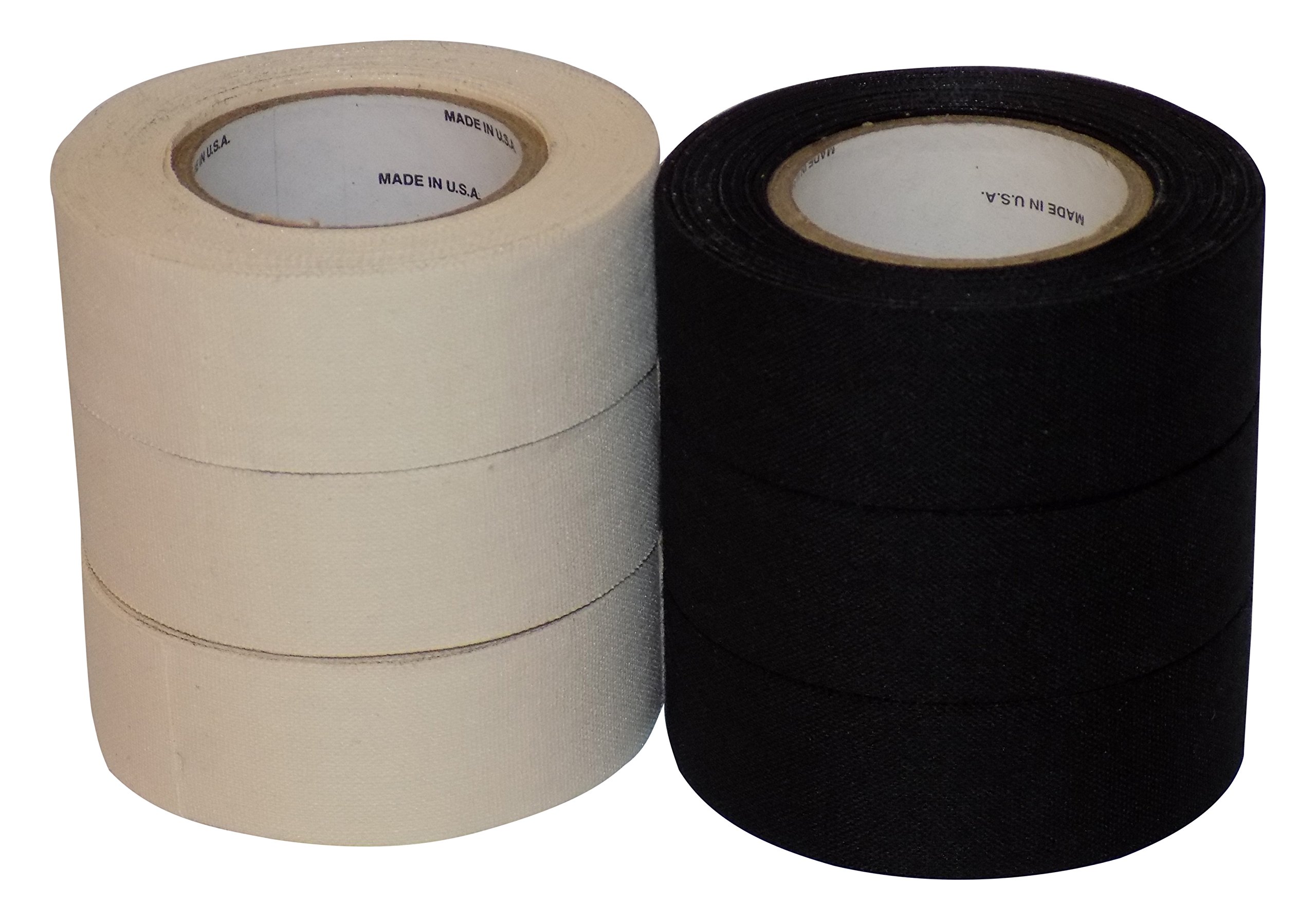 Mylec Player's 6 Pack Hockey Stick Tape - Black & White Grip Tape for Ice Hockey & Street Hockey - Perfect for Stick Handling, Blade Protection & Enhanced Grip