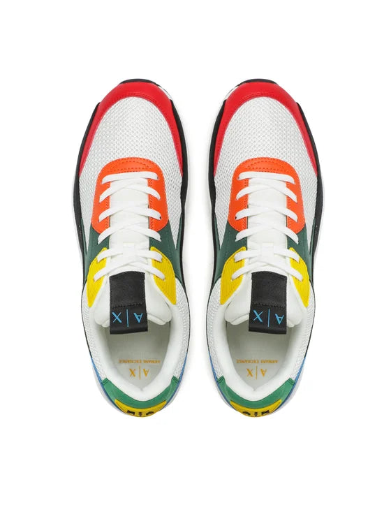 Armani Exchange Men's Multicolor Casual Sneakers - Lightweight Comfortable Walking Shoes for Gym, Running & Everyday Wear