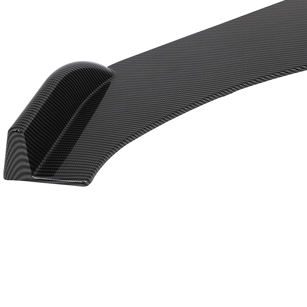 Universal Front Bumper Lip Spoiler - Glossy Carbon Look Air Dam Body Kit for All Vehicles | Enhance Style & Aerodynamics | Perfect for Car Shows, Street Racing & Daily Driving