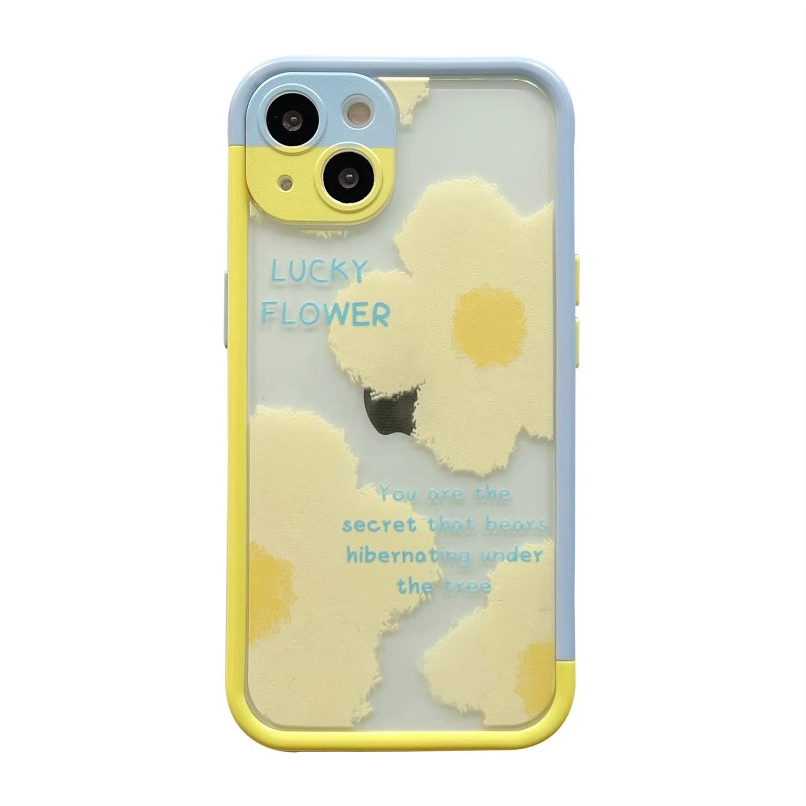 AYizy Cute Oil Painting Flower Clear Phone Case for iPhone 13 12 11 Pro Max X XR XS Max - Soft TPU Protective Cover with Color Bumper - Perfect for Daily Use, Travel & Gift Giving (WY1040, Compatible with iPhone 13 Pro Max)