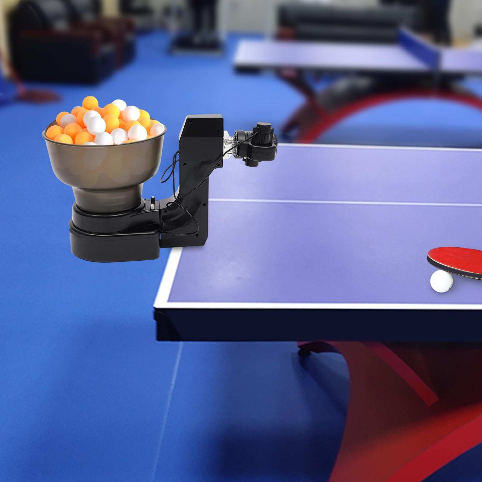 Best Automatic Table Tennis Robot - Portable Ping Pong Ball Machine with 110-Ball Capacity | Perfect for Home Practice & Training Sessions