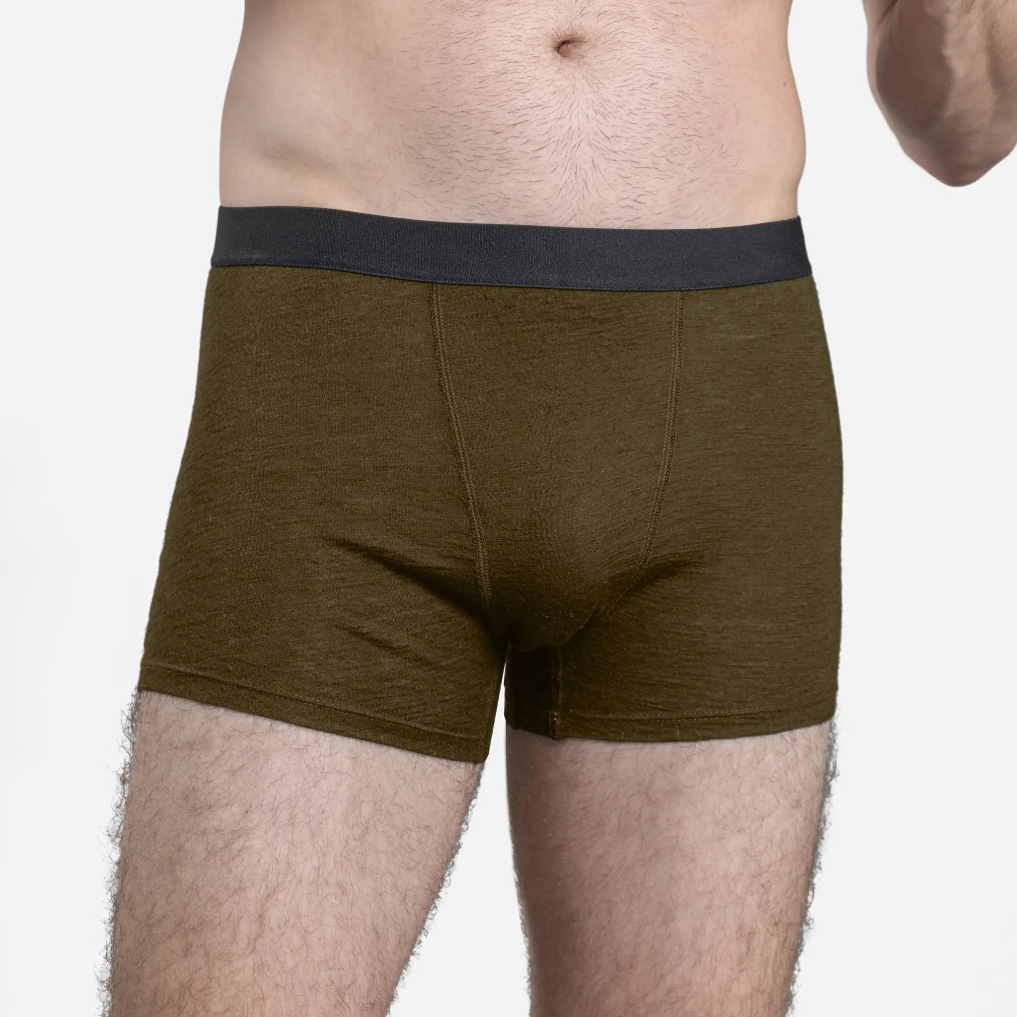 Ultra-Soft Men's Alpaca Wool Boxer Briefs - 160 GSM Lightweight Underwear for All-Day Comfort | Perfect for Travel, Hiking & Cold Weather Activities
