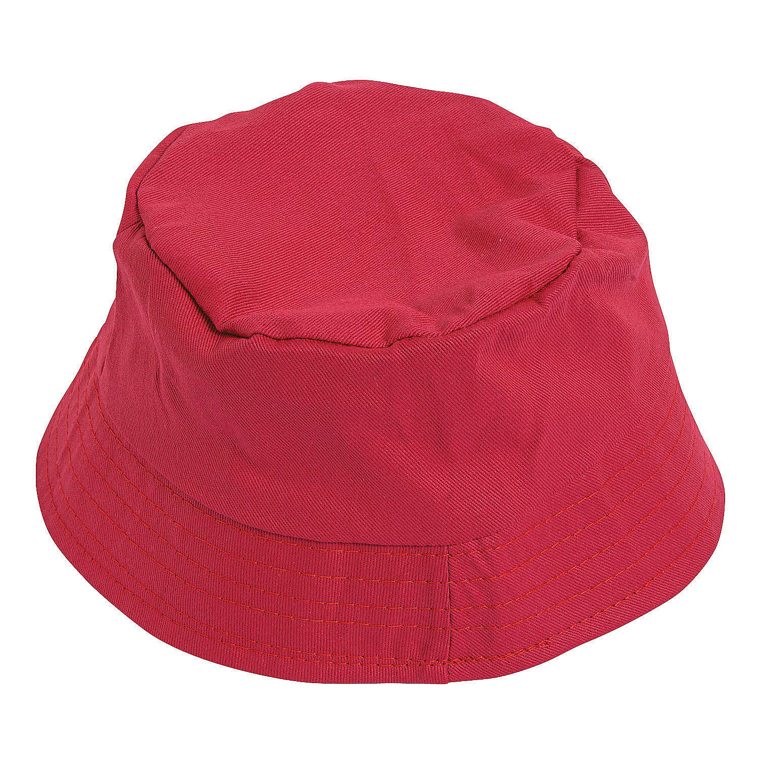 Fun Express Kids' Bright Color Bucket Hat - 1 Piece Sun Protection Fabric Hat for Boys & Girls - Perfect for Beach, Outdoor Play & Summer Activities