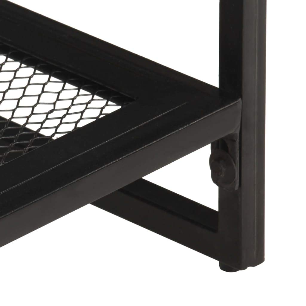 Industrial Style Console Table with Storage Shelf - 43.3