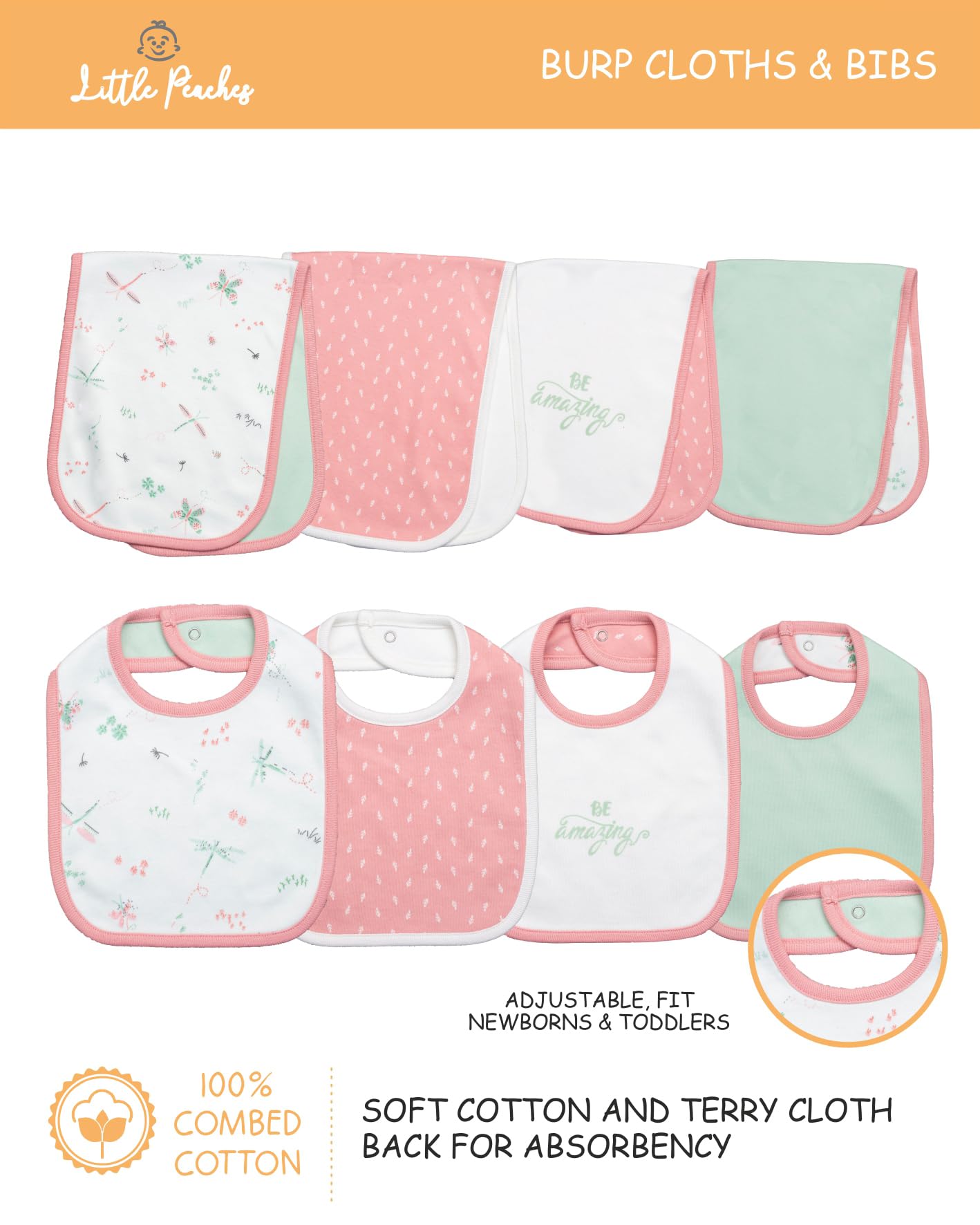 Newborn Baby Clothes Gift Set for Girls & Boys 0-3 Months - Soft Cotton Layette Outfit with Hat & Mittens | Perfect Baby Shower Gift & First Outfit for Newborns