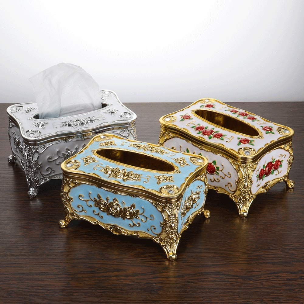 Acrylic Tissue Box Cover Holder - Universal Toilet Paper & Napkin Organizer for Home, Office, KTV, Hotel & Car - Gold Decorative Accessory | Perfect for Bathroom, Living Room & Desk Organization