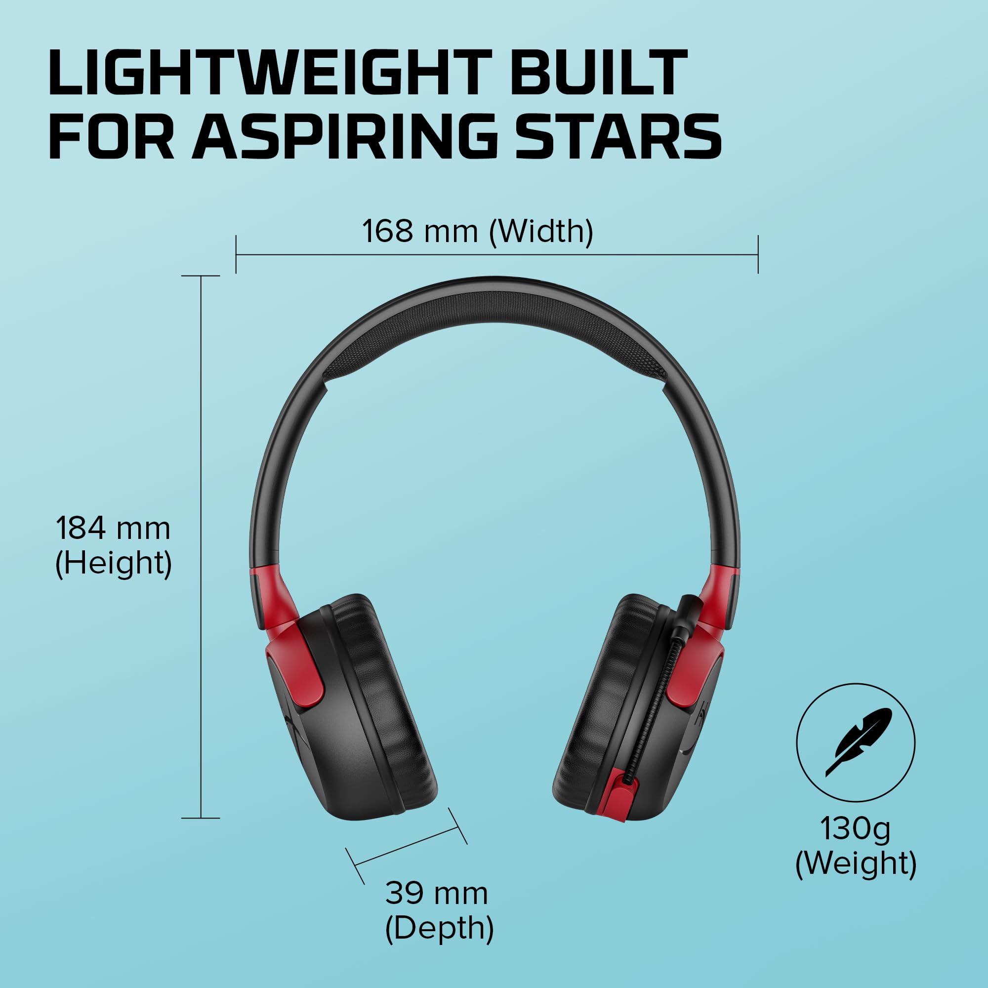 HyperX CloudX Stinger 2 Core Gaming Headset for Xbox - Lightweight Over-Ear Headphones with Noise-Canceling Mic, Swivel-to-Mute Function & 40mm Drivers - Black - Perfect for Xbox Gaming, Online Chat & Streaming