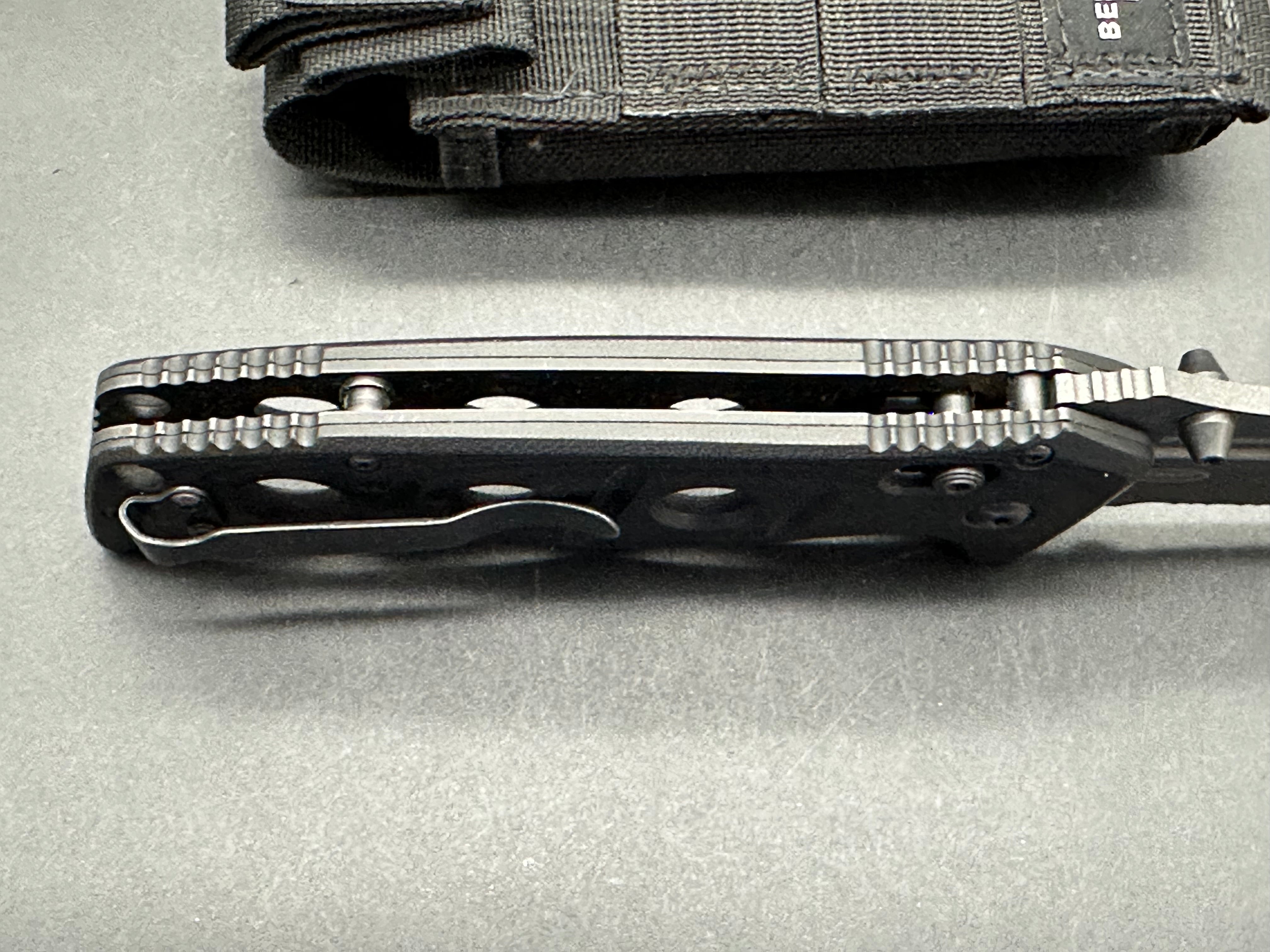 Benchmade Adamas 275SGY-1 Folding Knife - CPM Cruwear Steel Blade, Manual Open, Durable EDC Pocket Knife for Outdoor, Camping, Hiking & Survival Gear